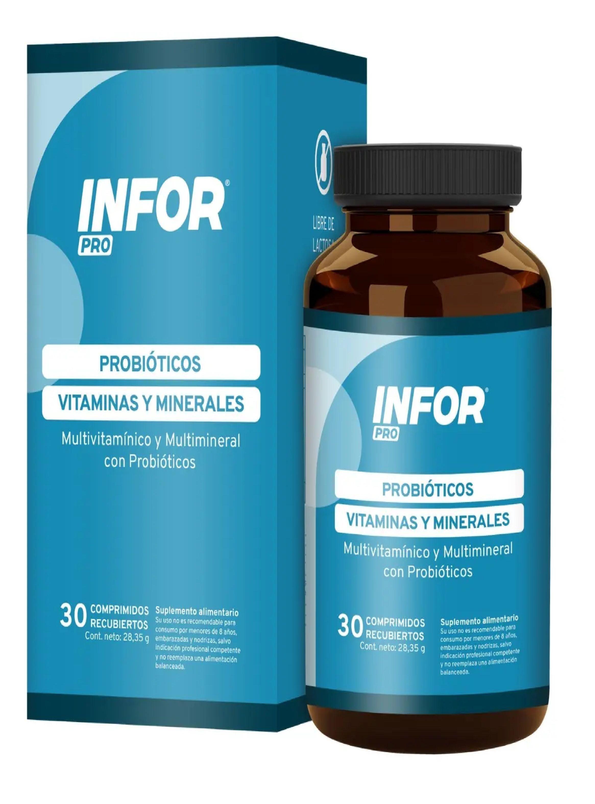 Infor Pro Multivitaminico Con Probioticos 30 Comprimidos-0