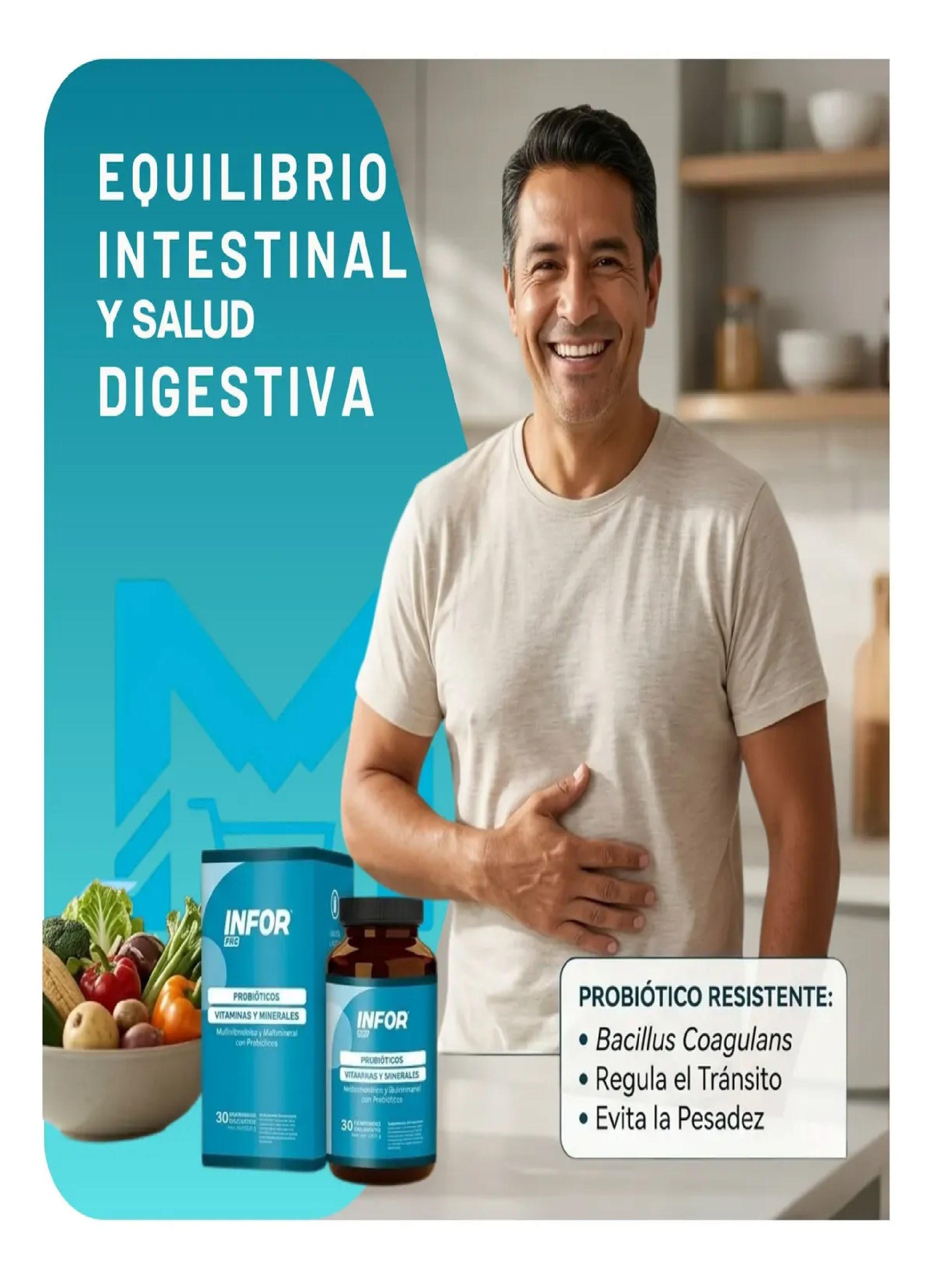 Infor Pro Multivitaminico Con Probioticos 30 Comprimidos-1