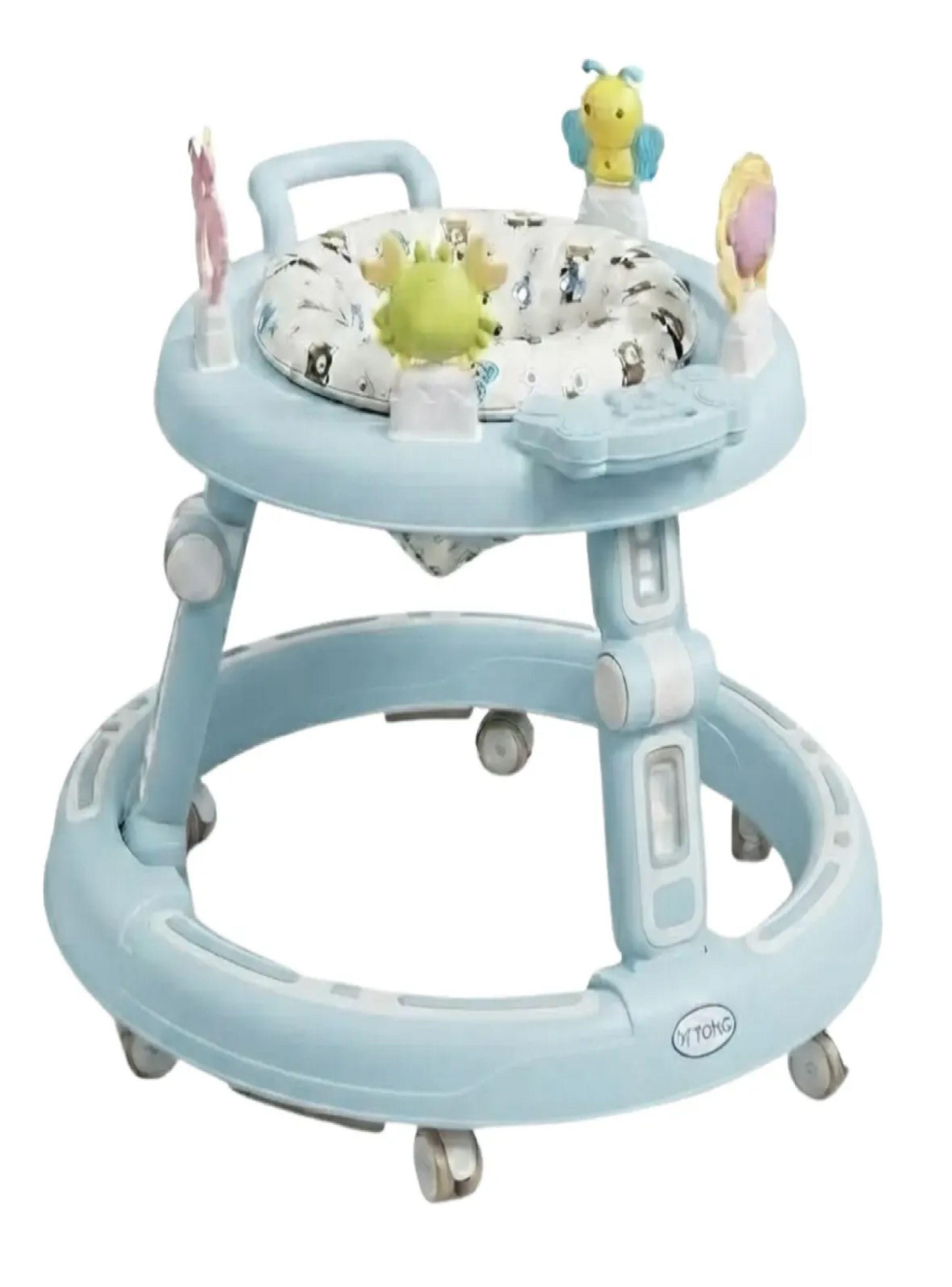 Andador Caminador Para Bebe Plegable Centro De Actividades Celeste-0