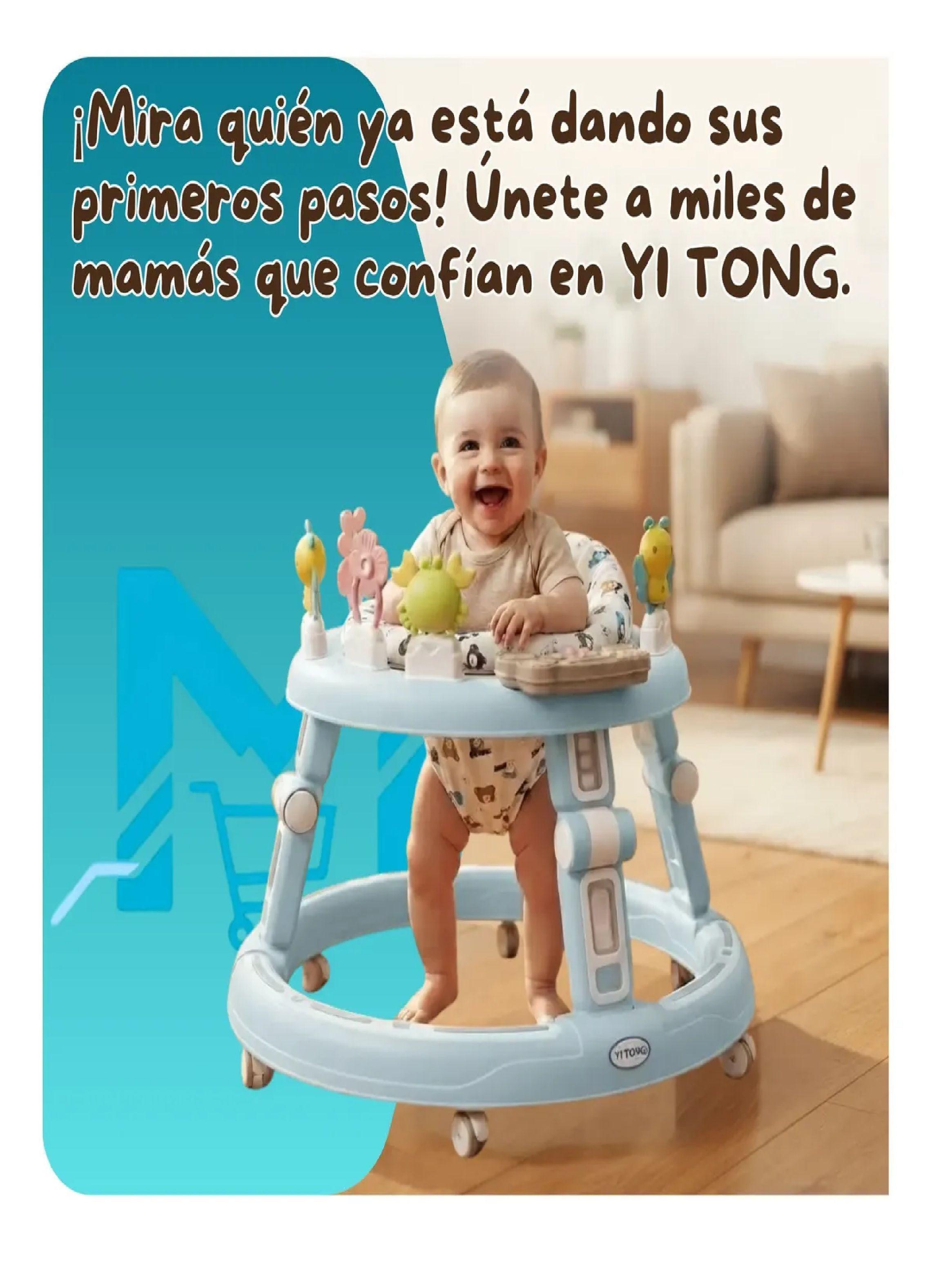 Andador Caminador Para Bebe Plegable Centro De Actividades Celeste-2