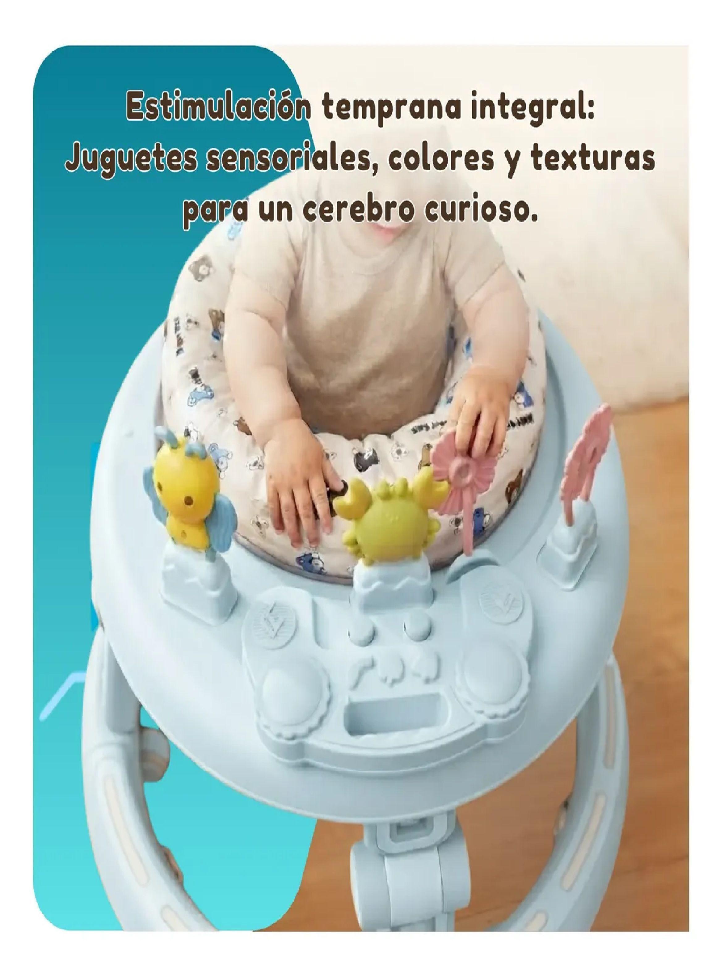 Andador Caminador Para Bebe Plegable Centro De Actividades Celeste-3