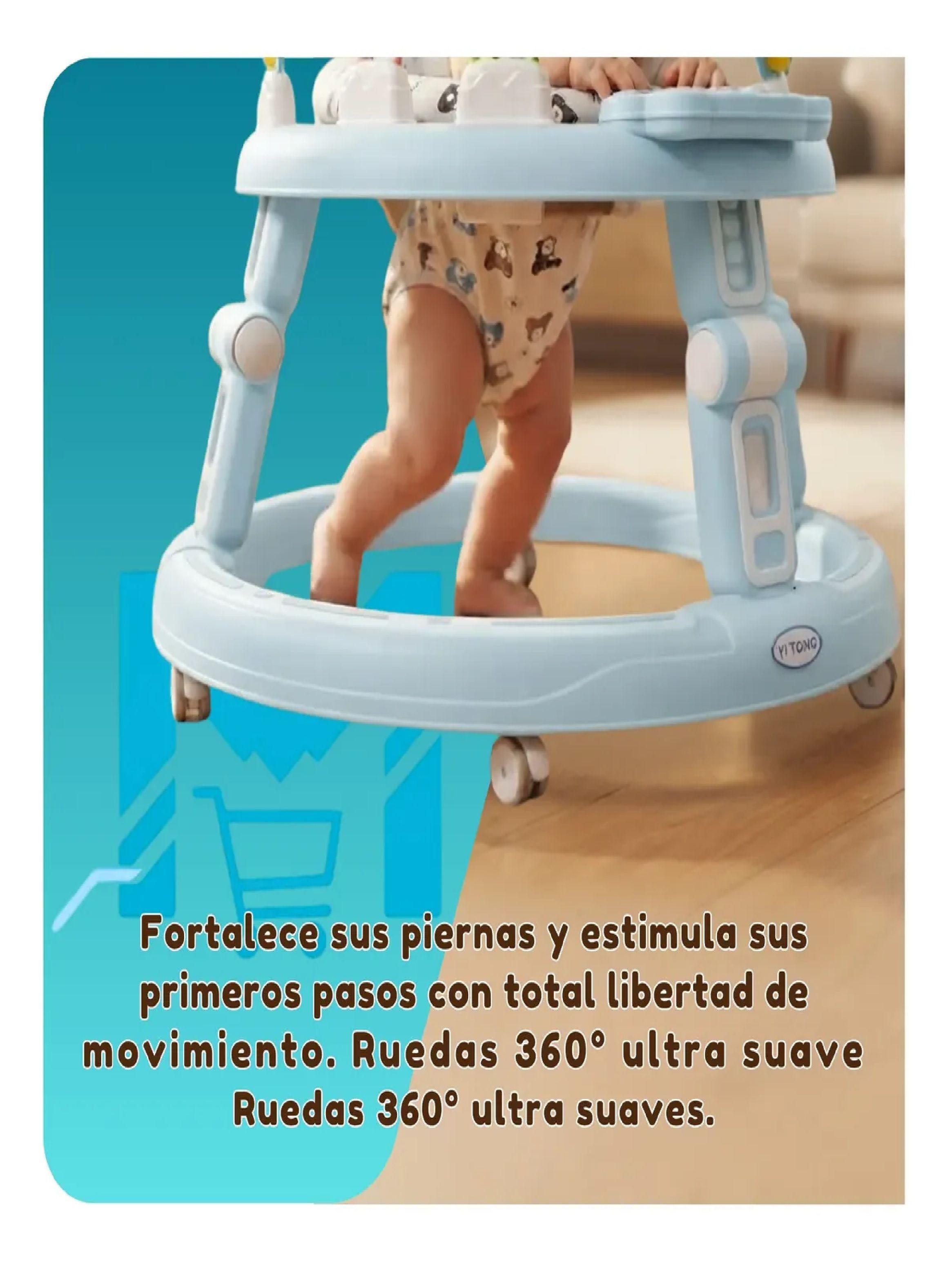 Andador Caminador Para Bebe Plegable Centro De Actividades Celeste-4