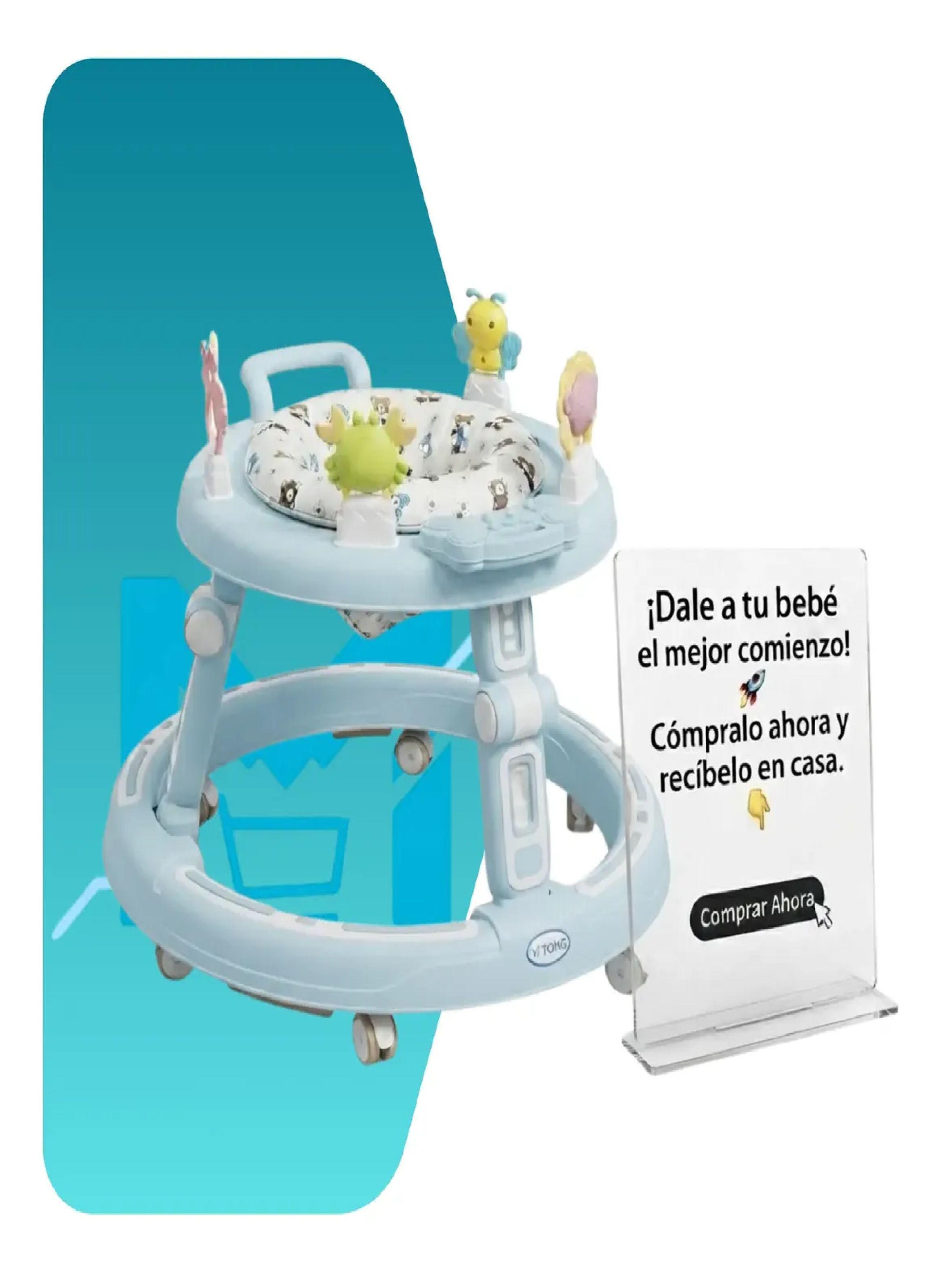 Andador Caminador Para Bebe Plegable Centro De Actividades Celeste-7