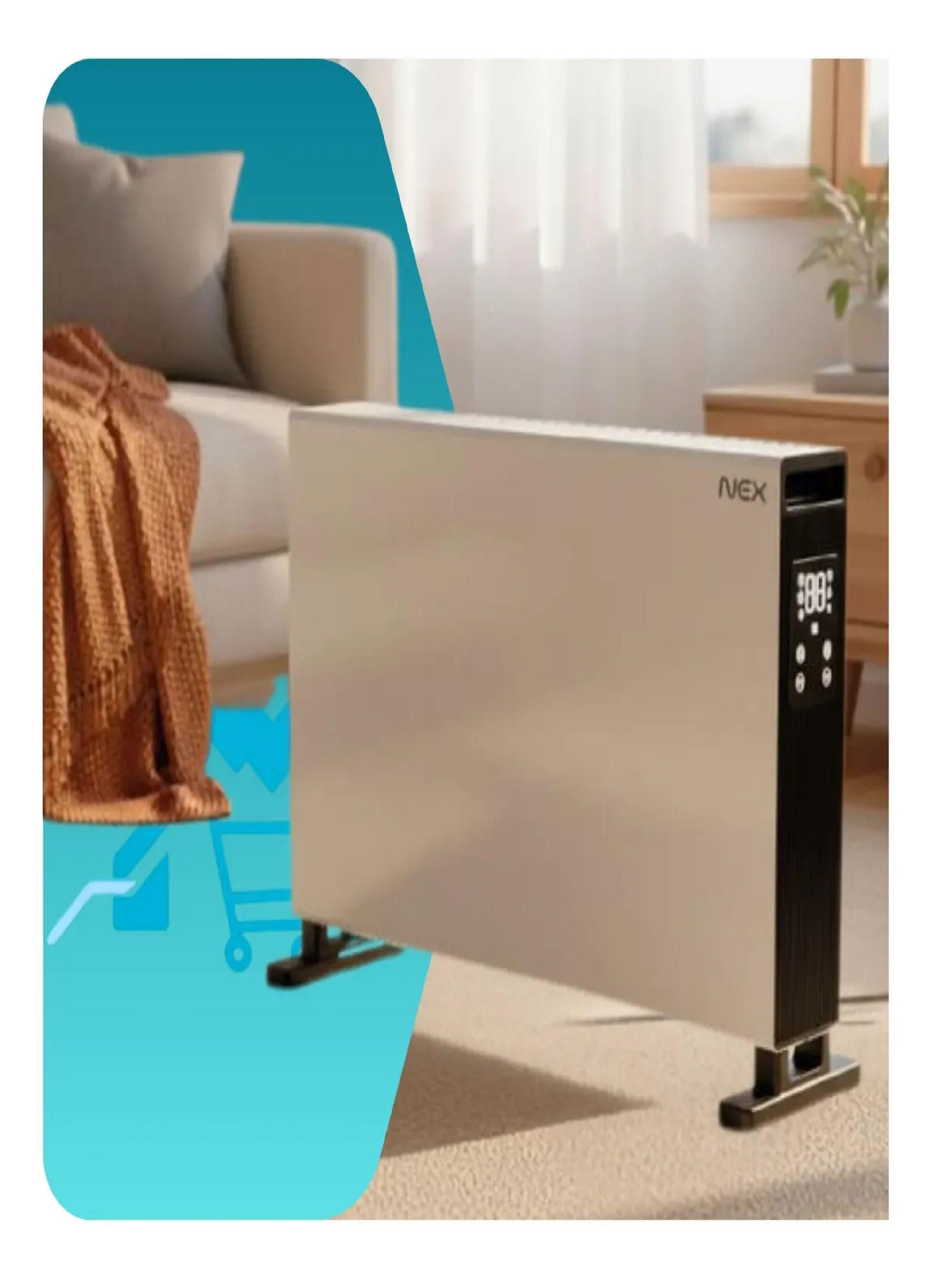 Convector Digital Nex Ec2000digt 1800w Timer Programable-1