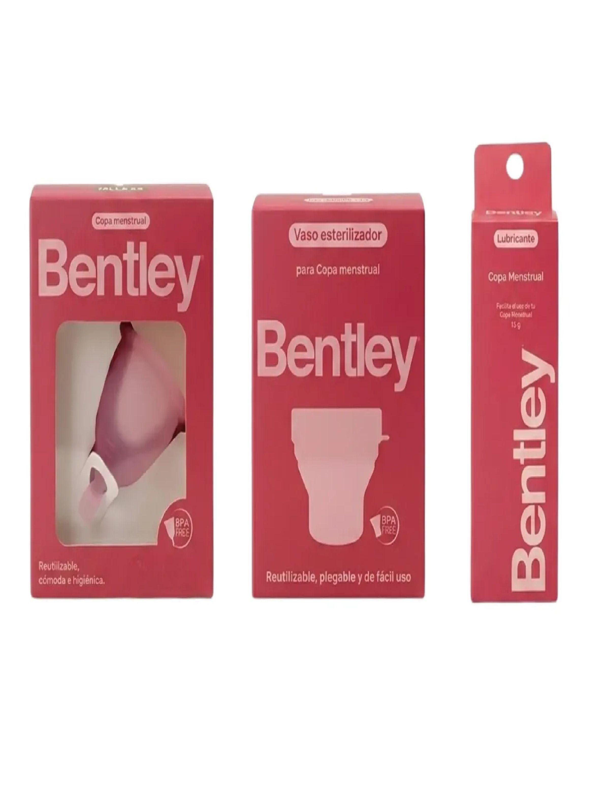 Kit Copa Menstrual Bentley Vaso Esterilizador Gel Lubricante Talla XS-0