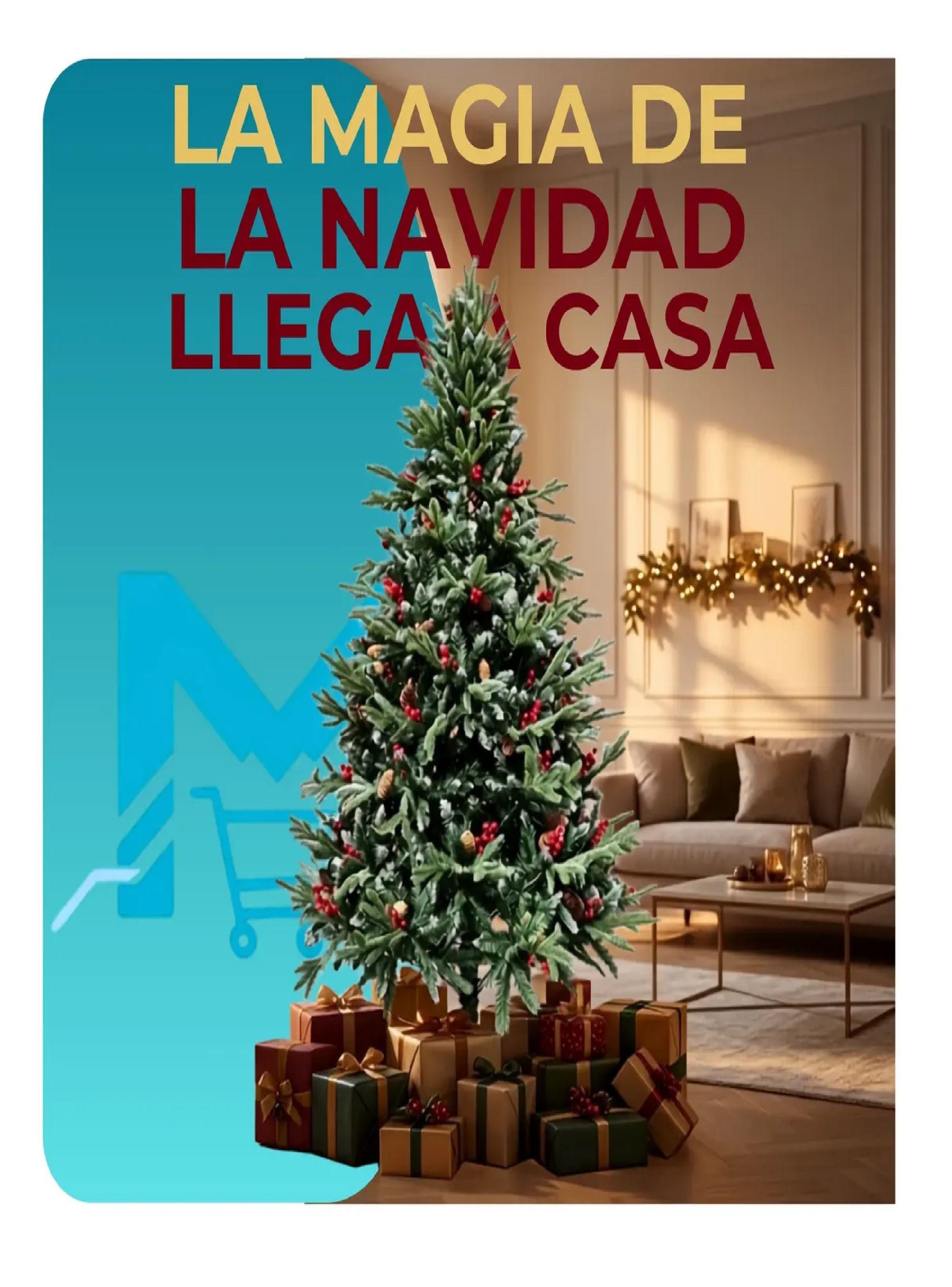 Arbol De Navidad Nevado Con Frutos Rojos A Elegir Tama o 180cm-1