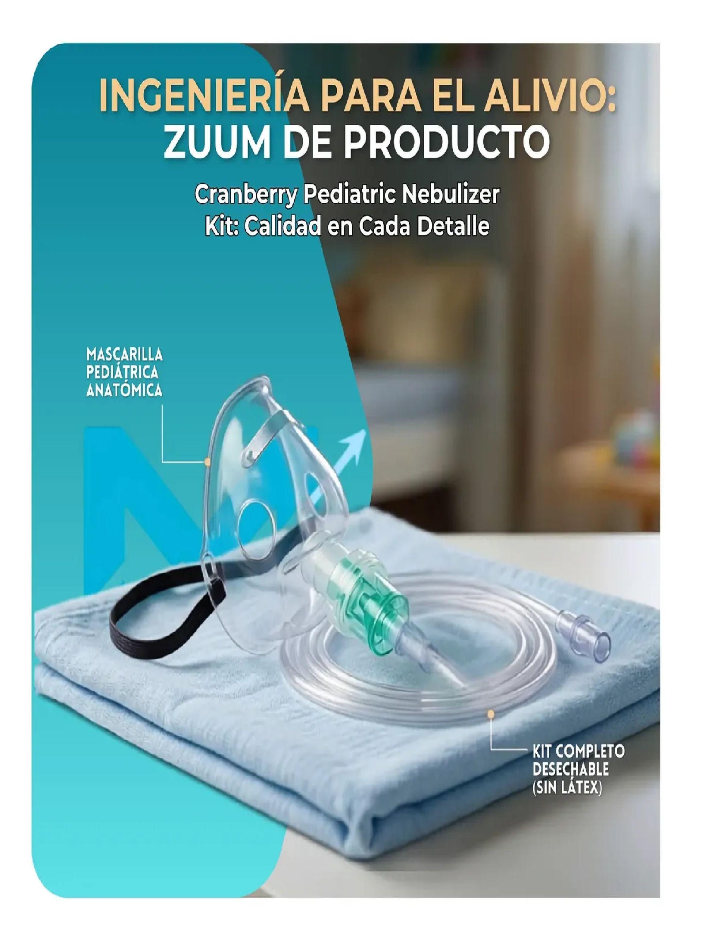 Pack X10 Mascarilla De Nebulizacion Pediatrica Infantil Tubo-3