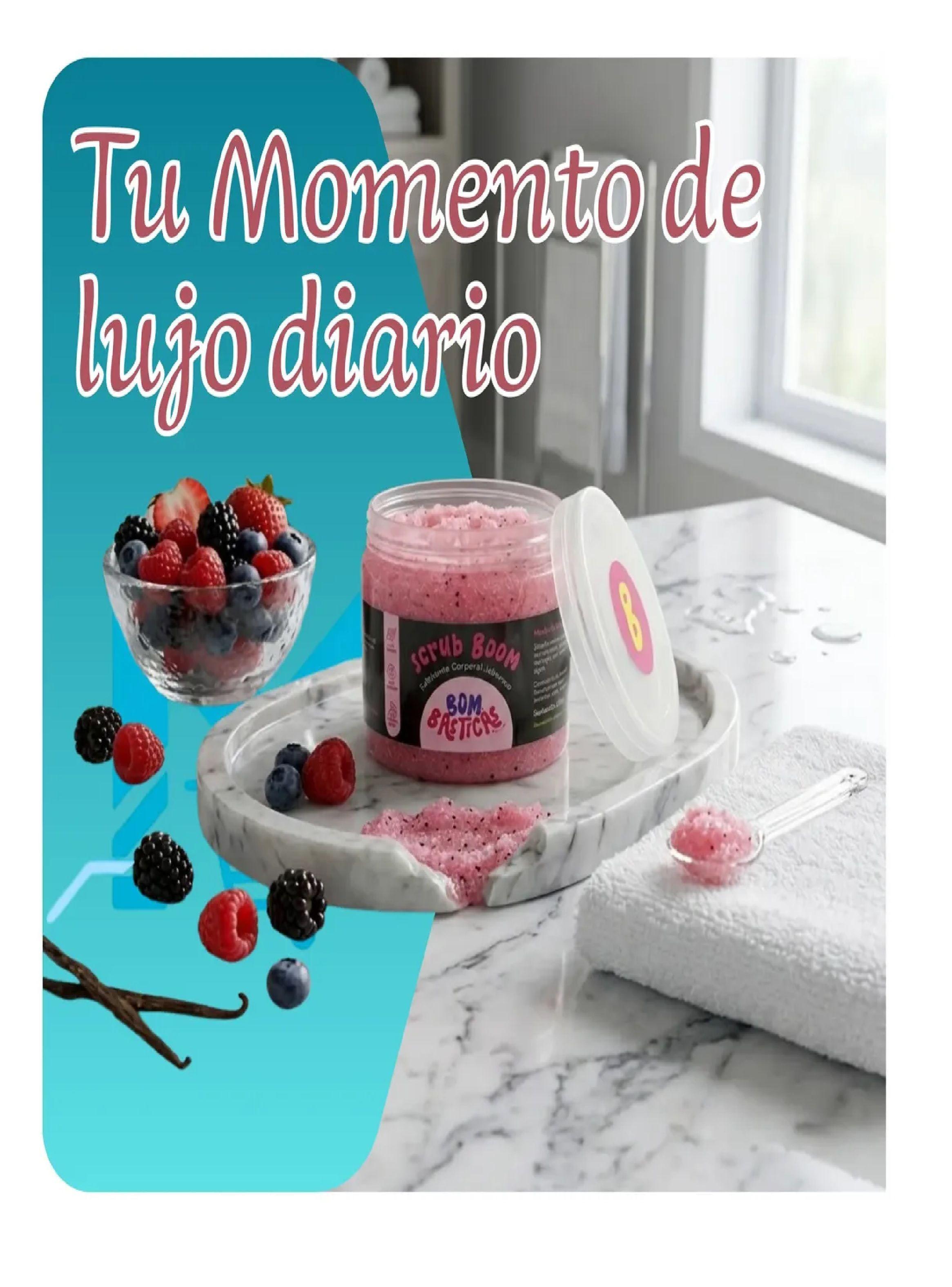 Exfoliante Corporal Jabonoso Organico Bombasticas 200g Frutos del Bosque-6