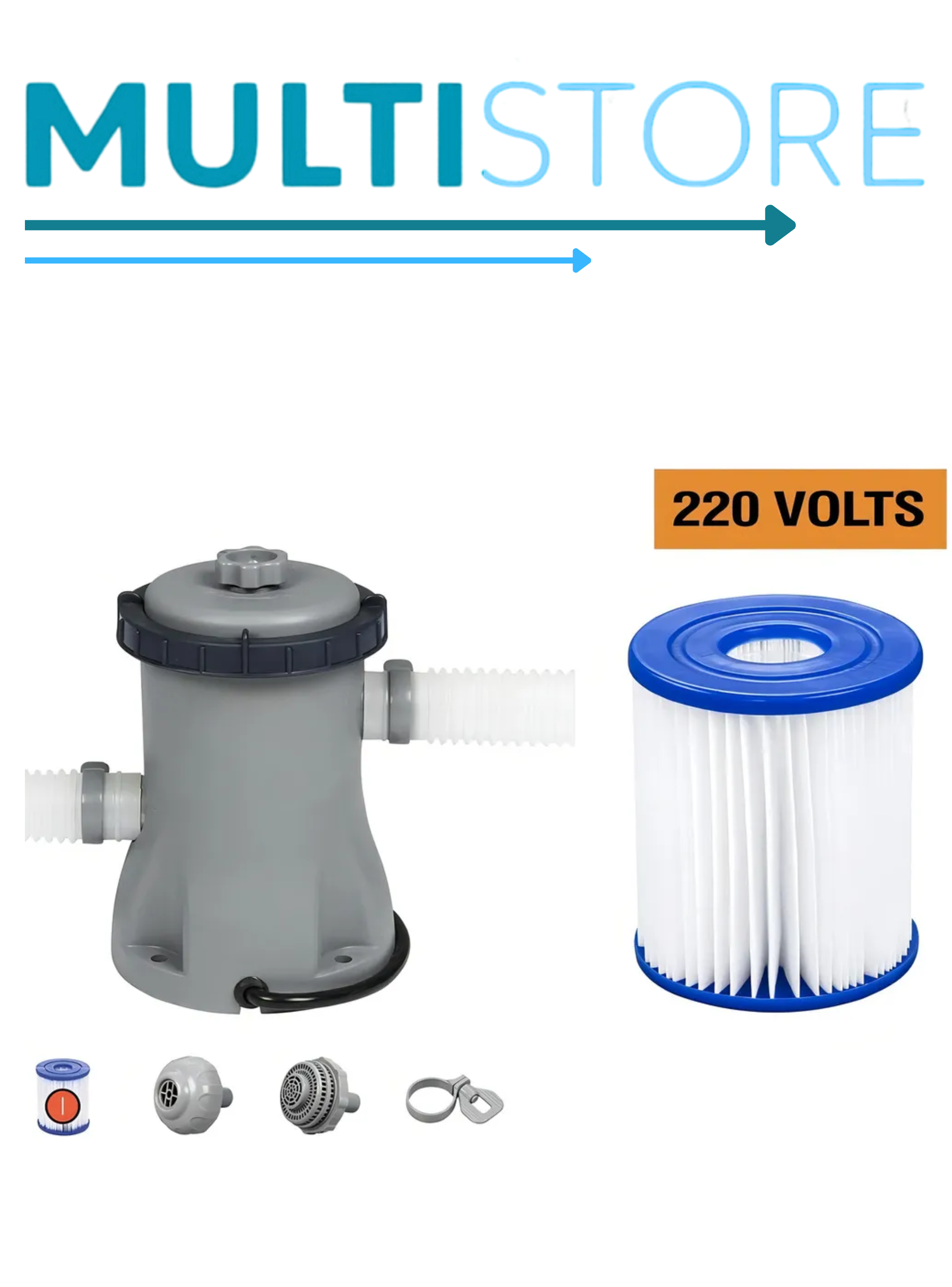 Alberca Estructural Redonda Bestway 56416 Con Capacidad De 6 Gris Piedra Prismática-3