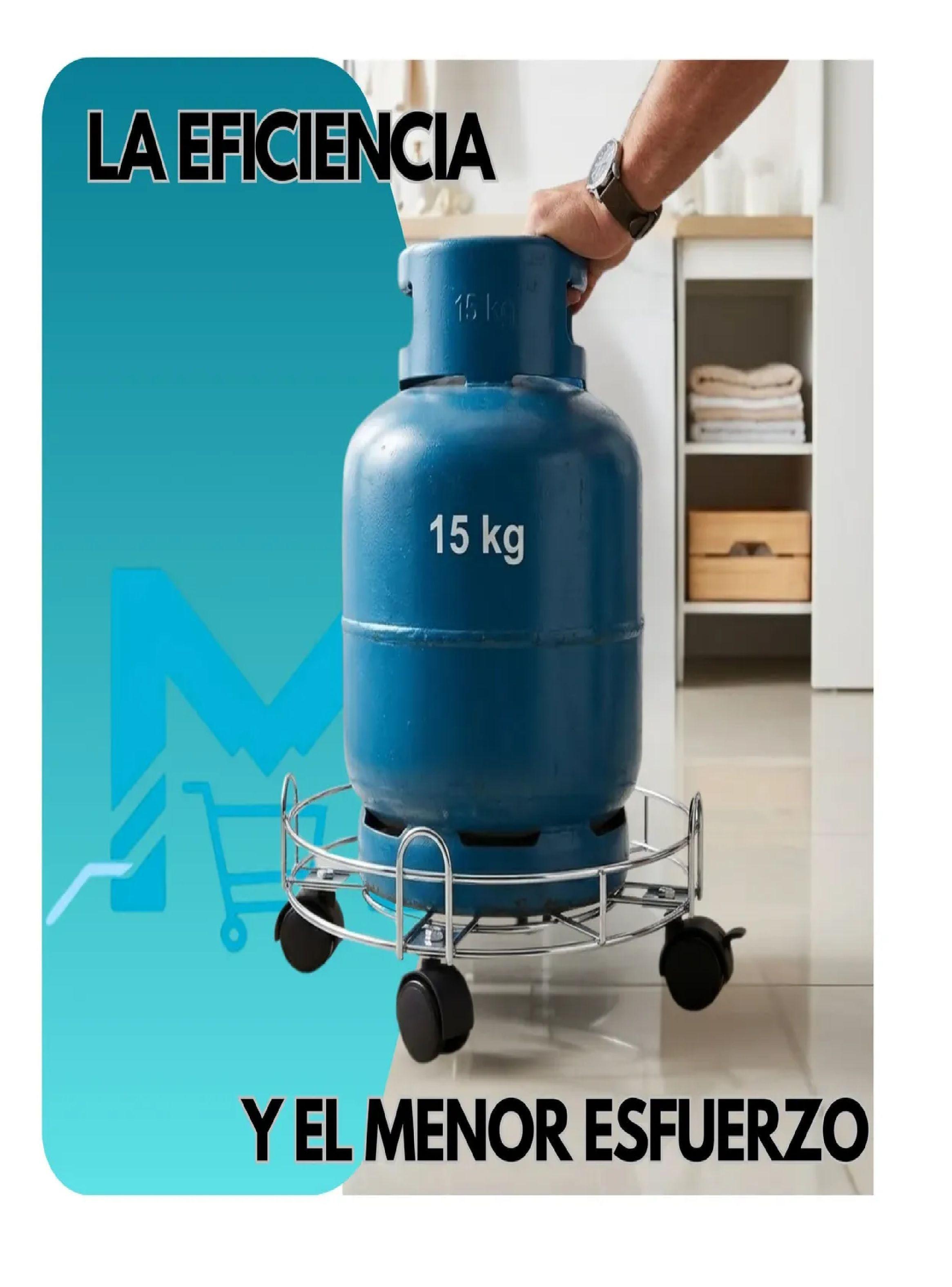 Base Movil Circular Para Cilindro Y Estufas Acero Cromo 33cm-2