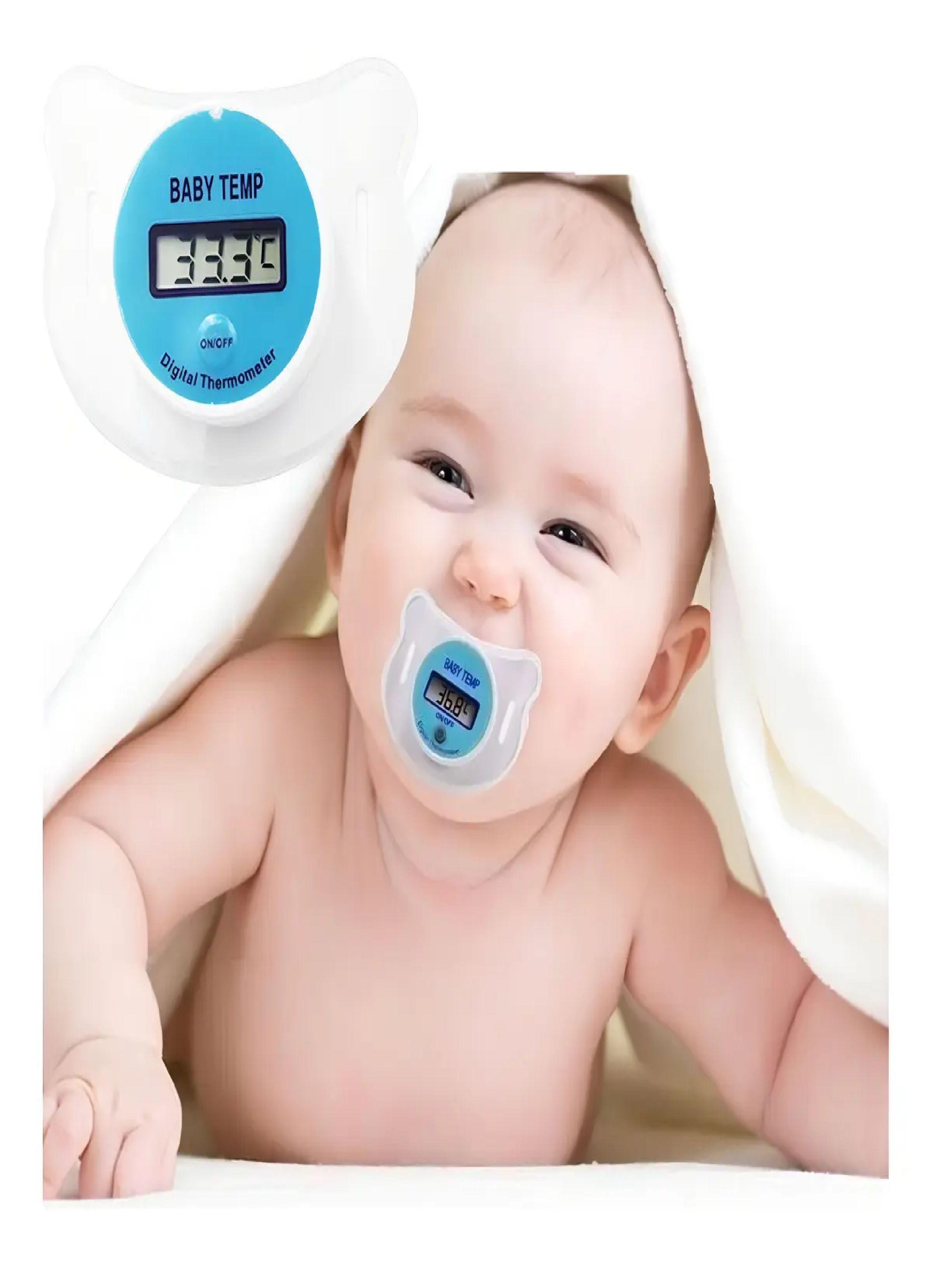Chupete Termometro Digital Para Bebes Y Niños Rosa-3