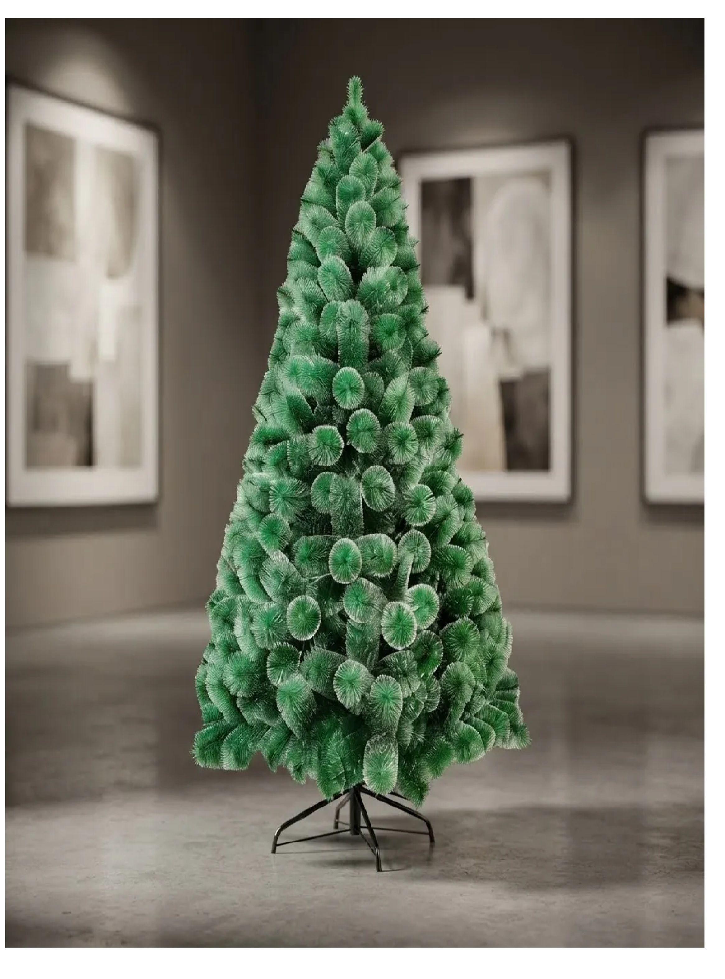 Arbol De Navidad Nevado 210 Cm Base Metalica-0