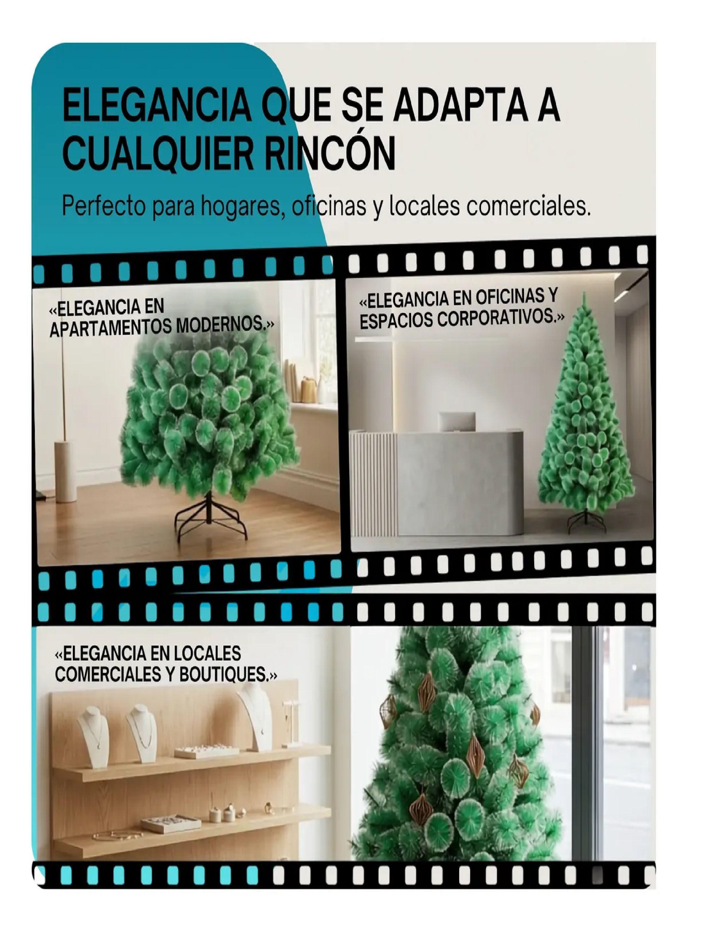 Arbol De Navidad Nevado 210 Cm Base Metalica-3