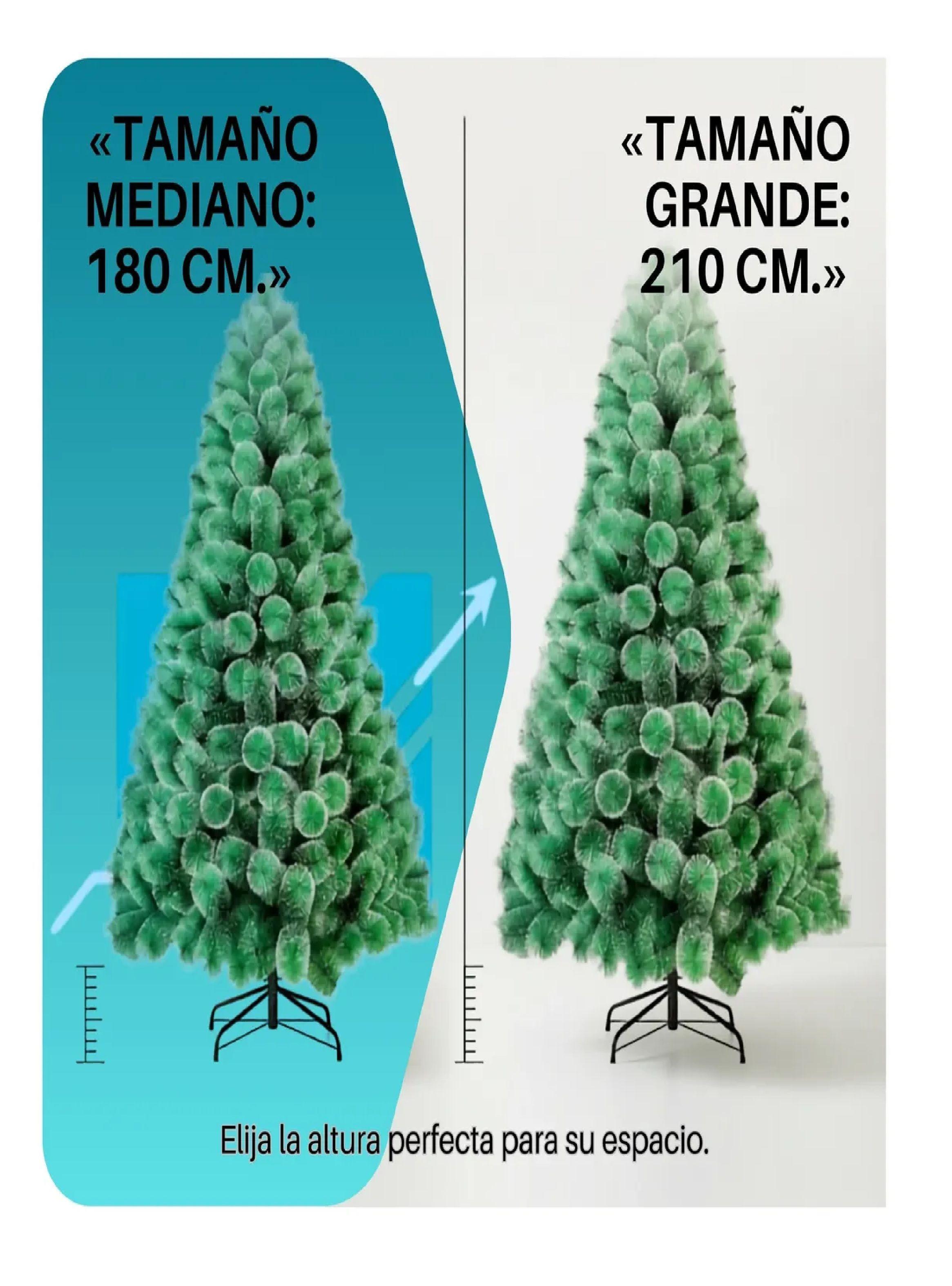 Arbol De Navidad Nevado 210 Cm Base Metalica-4