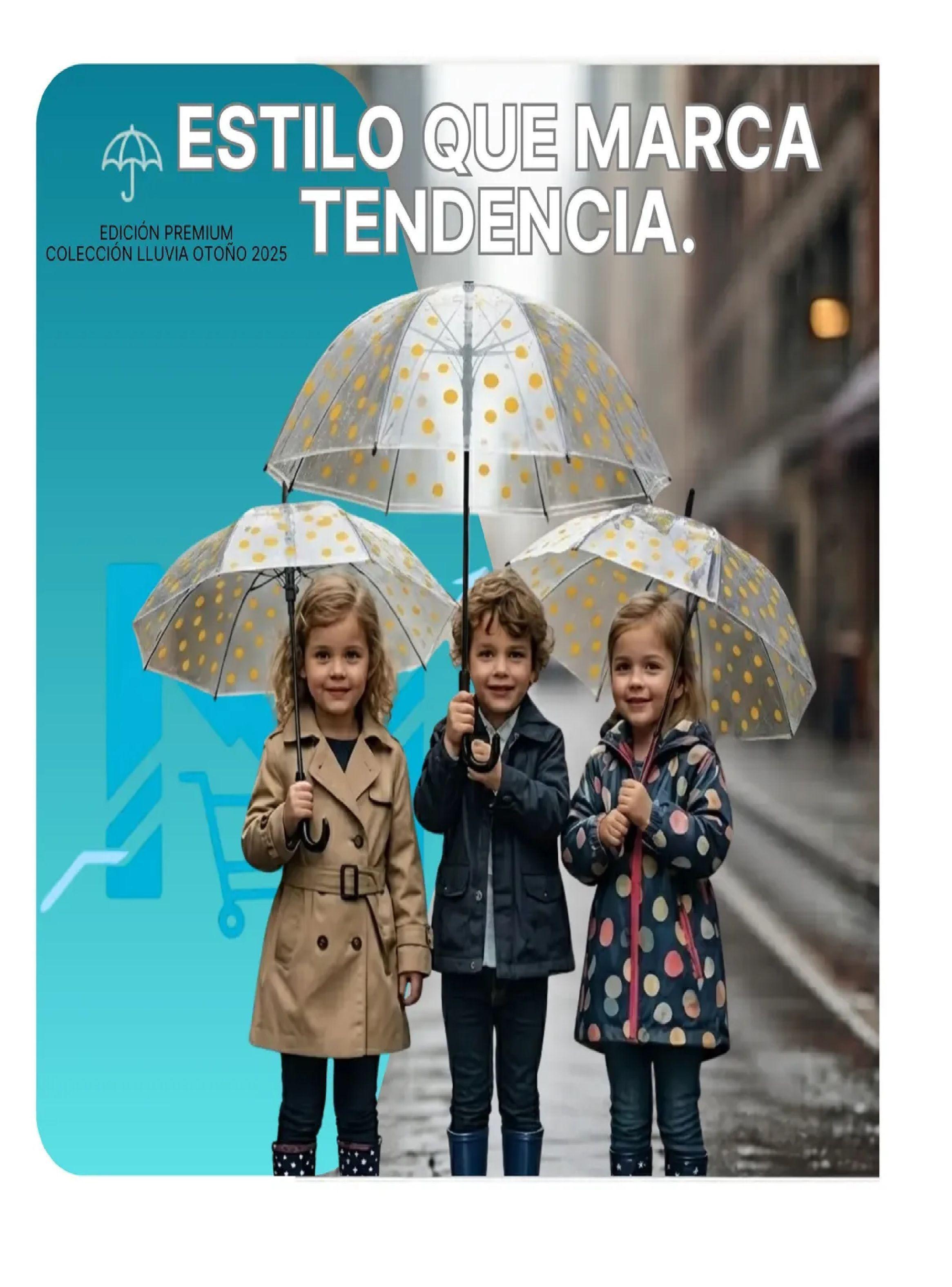 Paraguas Niños Transparente Infantil Automatico De 90 Cm Amarillo-2