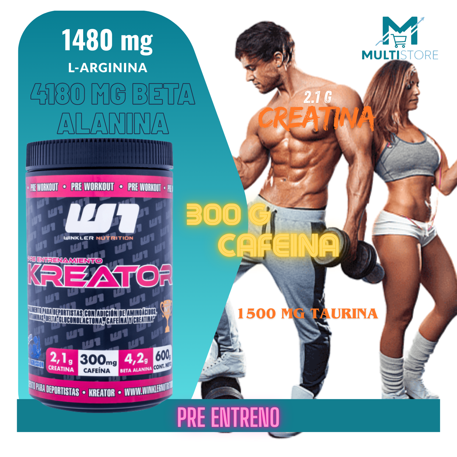 Pre Entreno Kreator 600 Grs 30 Serv Winkler Psycho Lemonade Psycho Lemonade-2
