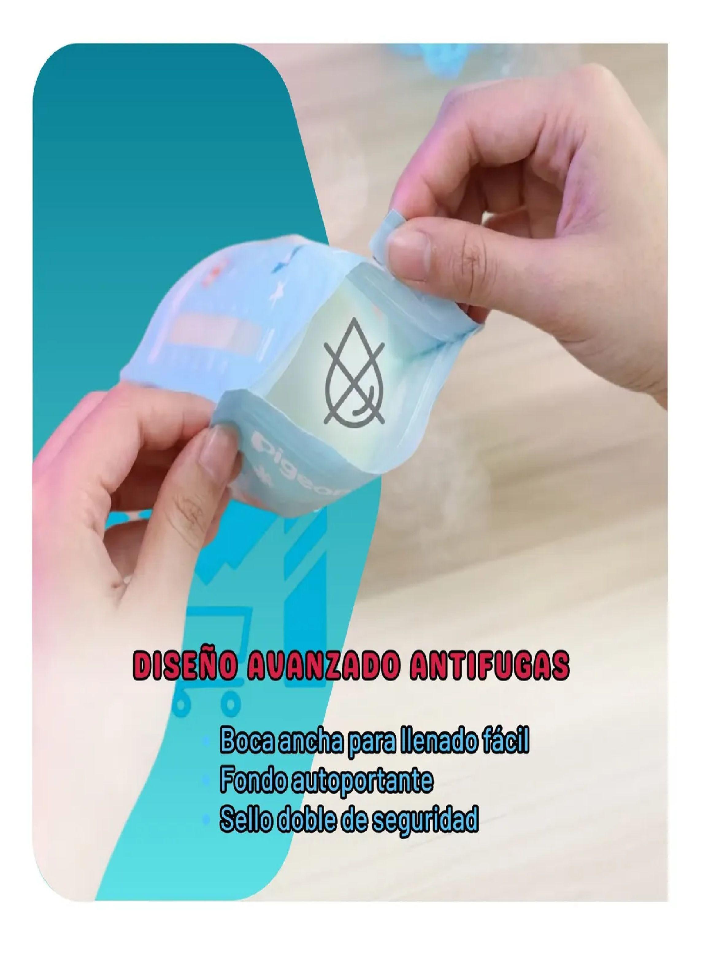 Bolsas Almacenar Leche Materna Pigeon 180ml X25 Libre De Bpa-3