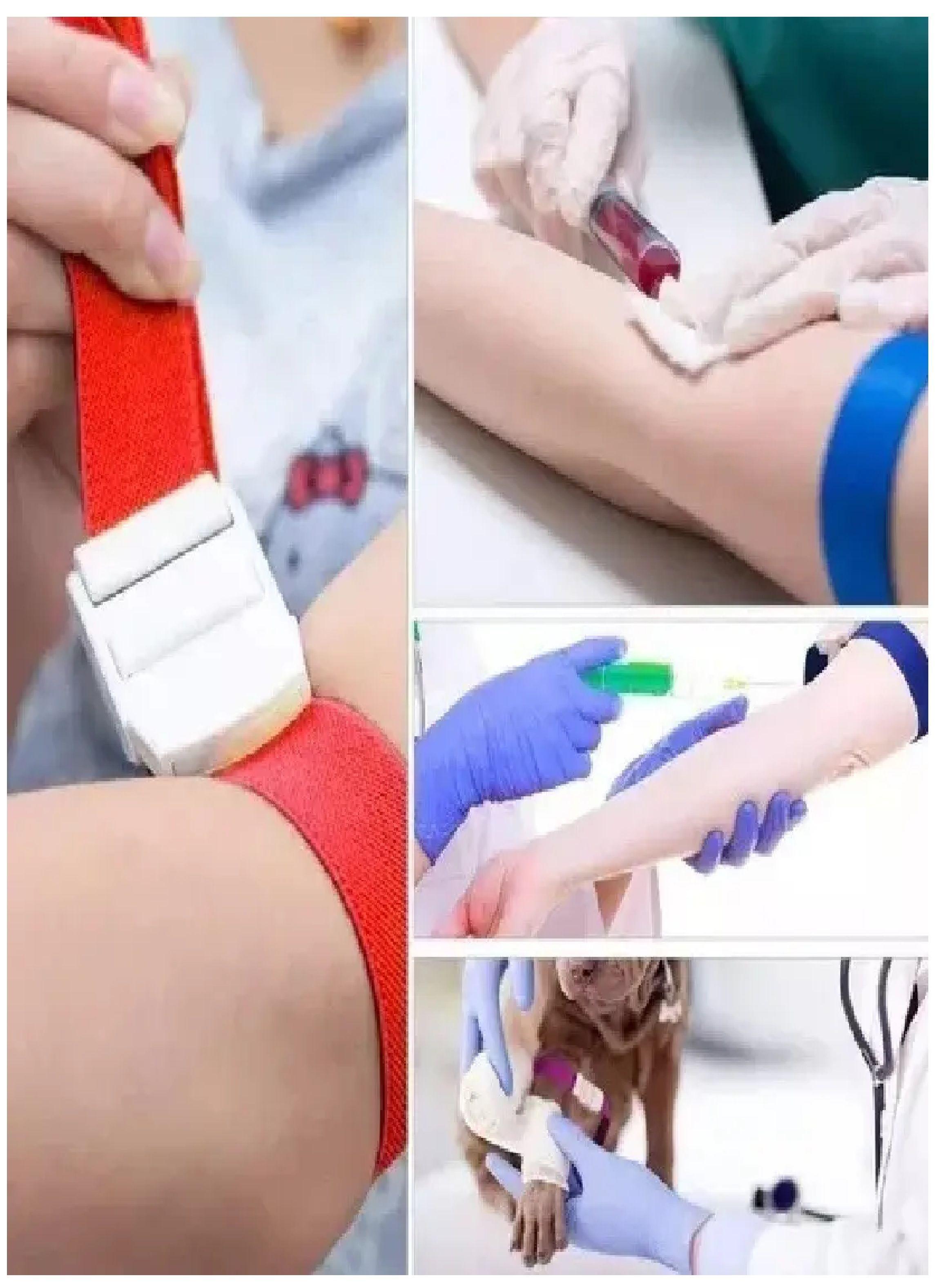 Torniquete Ligadura Elastico Hebilla Medicas Verde 2 Unids-7