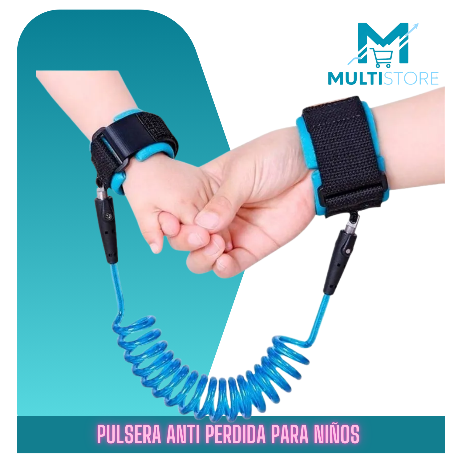 Cinta Pulsera Arnés Anti-pérdida Para Niños (1.5m) Seguridad-5