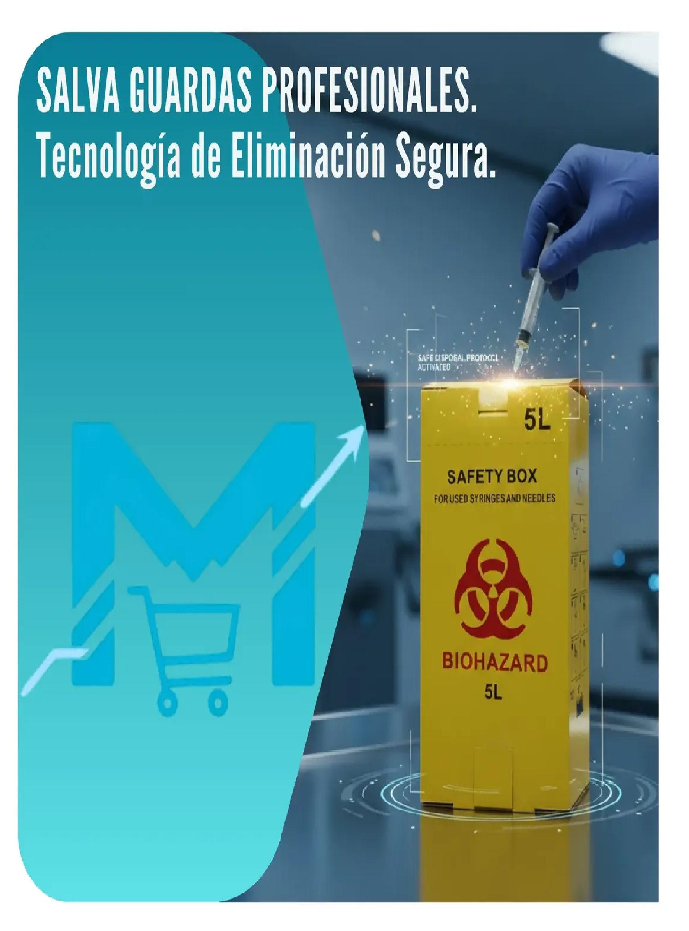 Caja Seguridad Biohazard 5 Litros Desecho Agujas Y Jeringas-1
