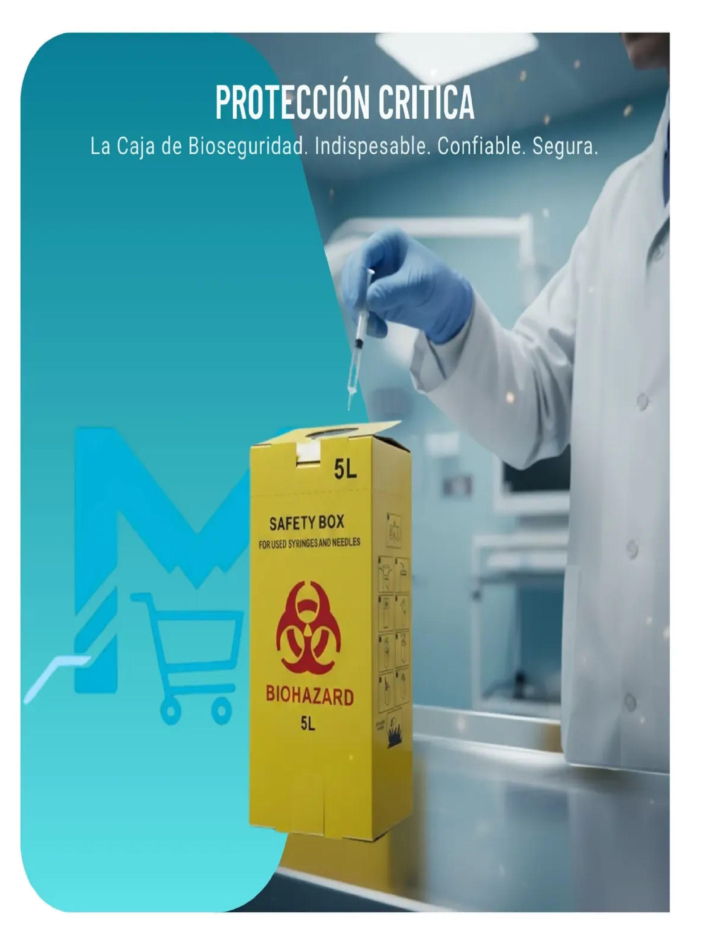Caja Seguridad Biohazard 5 Litros Desecho Agujas Y Jeringas-2