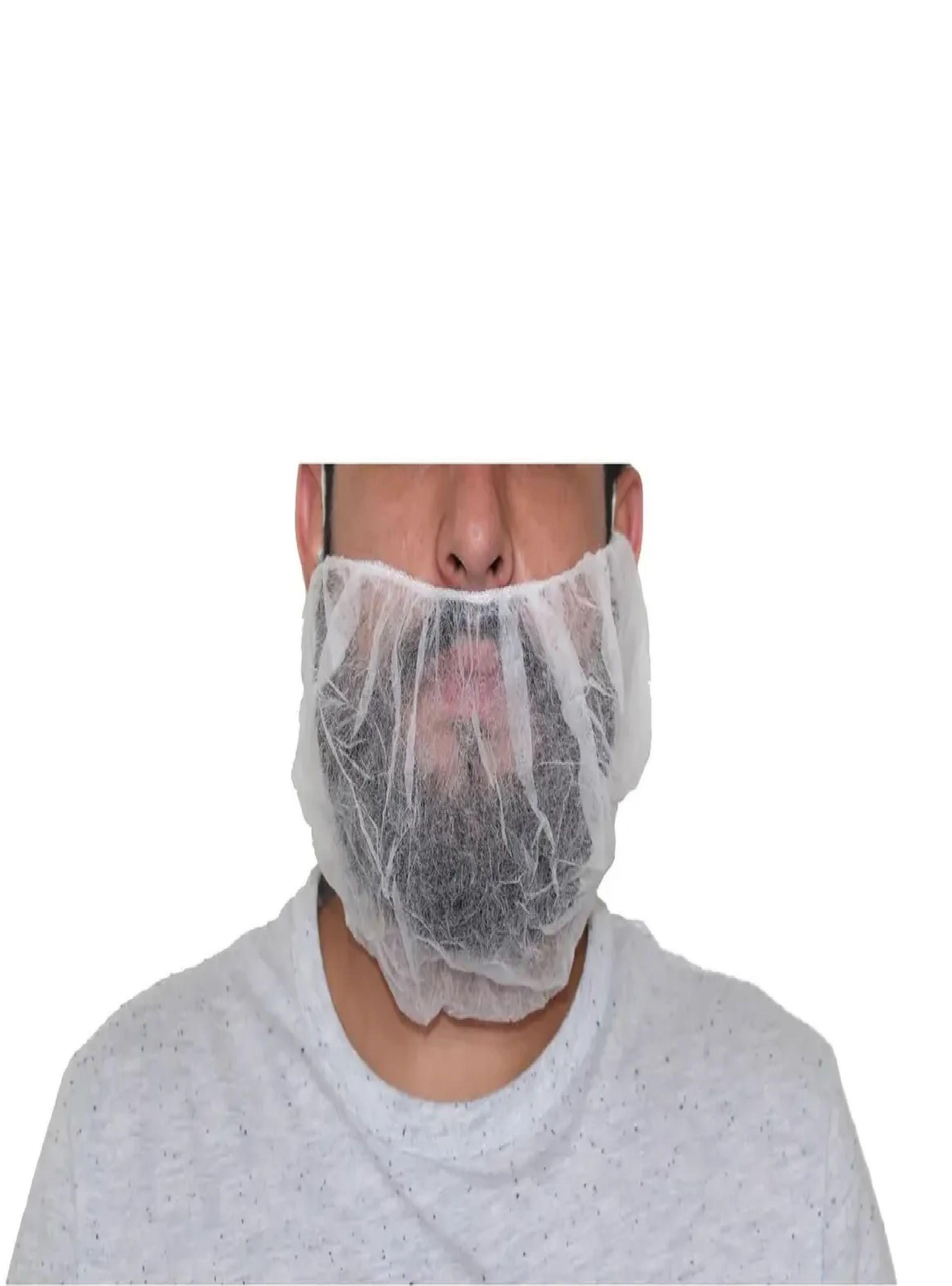 Cubre Barba Desechable Elastico Pack X 1000uni Tresor Blanco-4