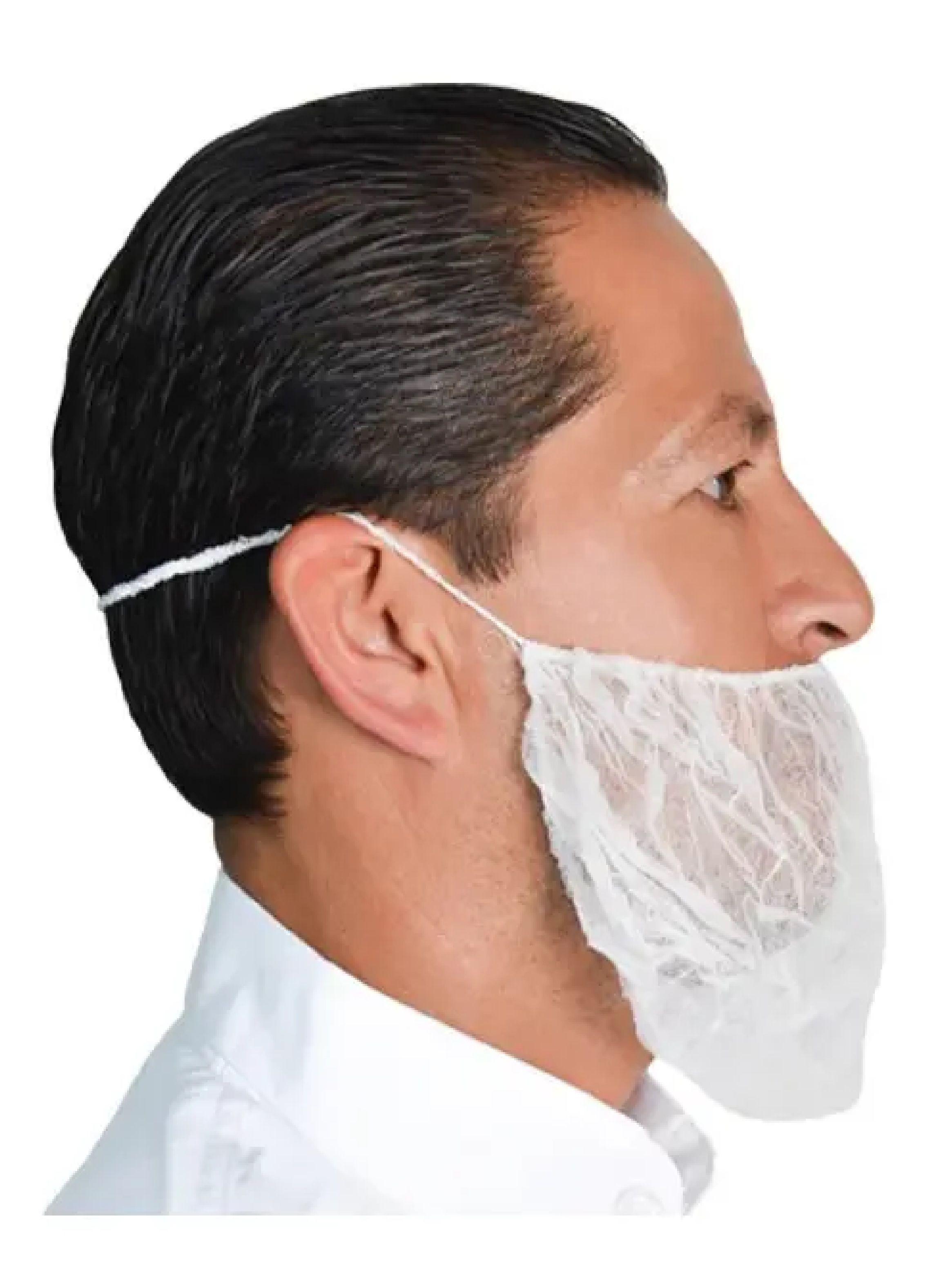 Cubre Barba Desechable Elastico Pack X 1000uni Tresor Blanco-5