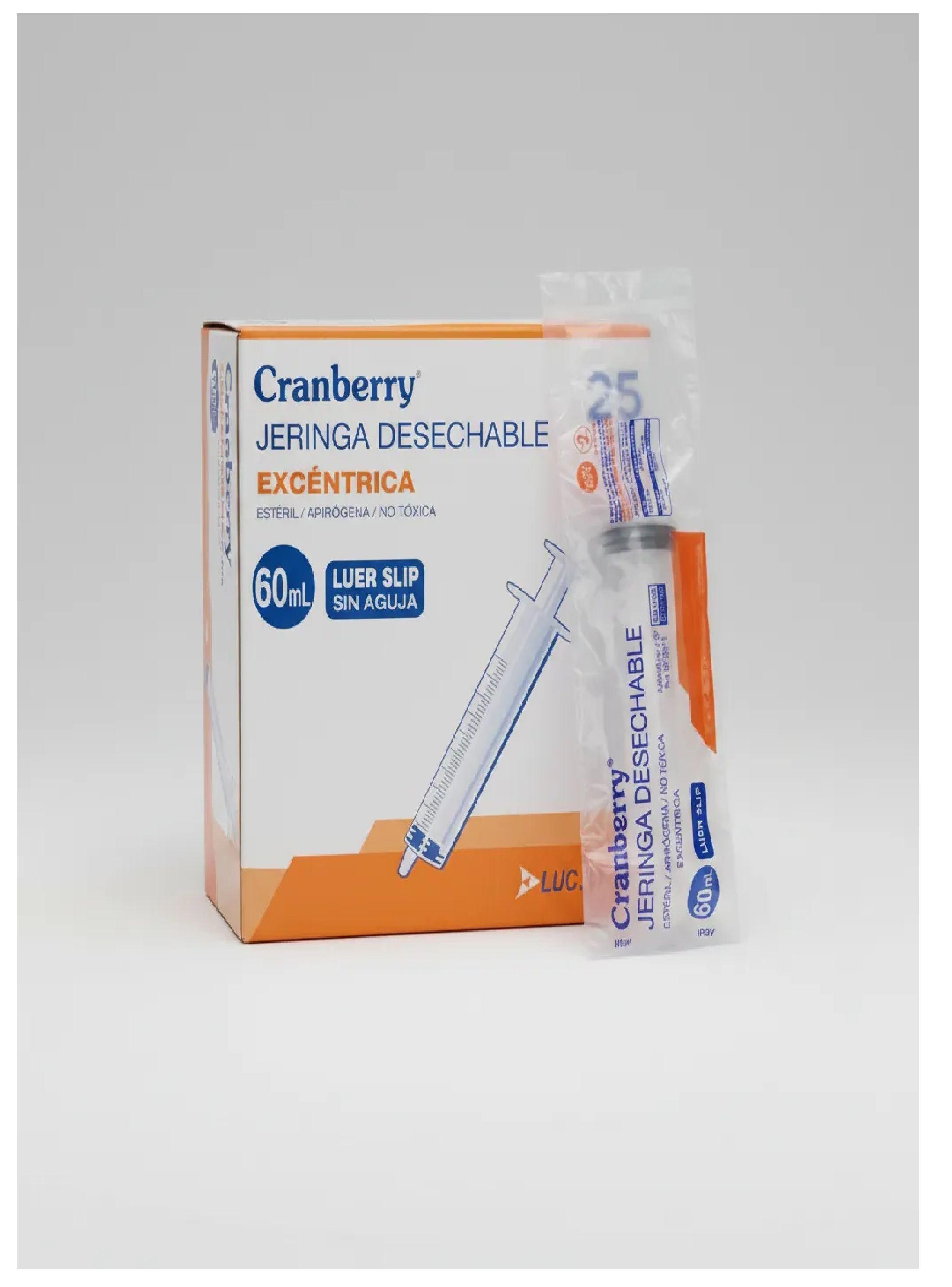 Jeringa Excentrica 60ml Luer Slip Sin Aguja Caja 25 Unidades-5