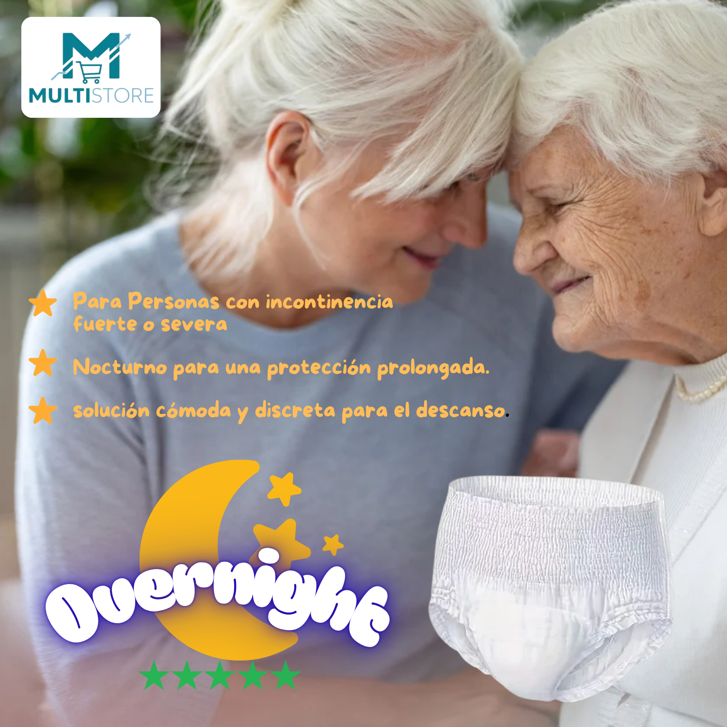 Pañal Adulto Tipo Pants Nocturno Overnight Máxima Absorcion Grande-5