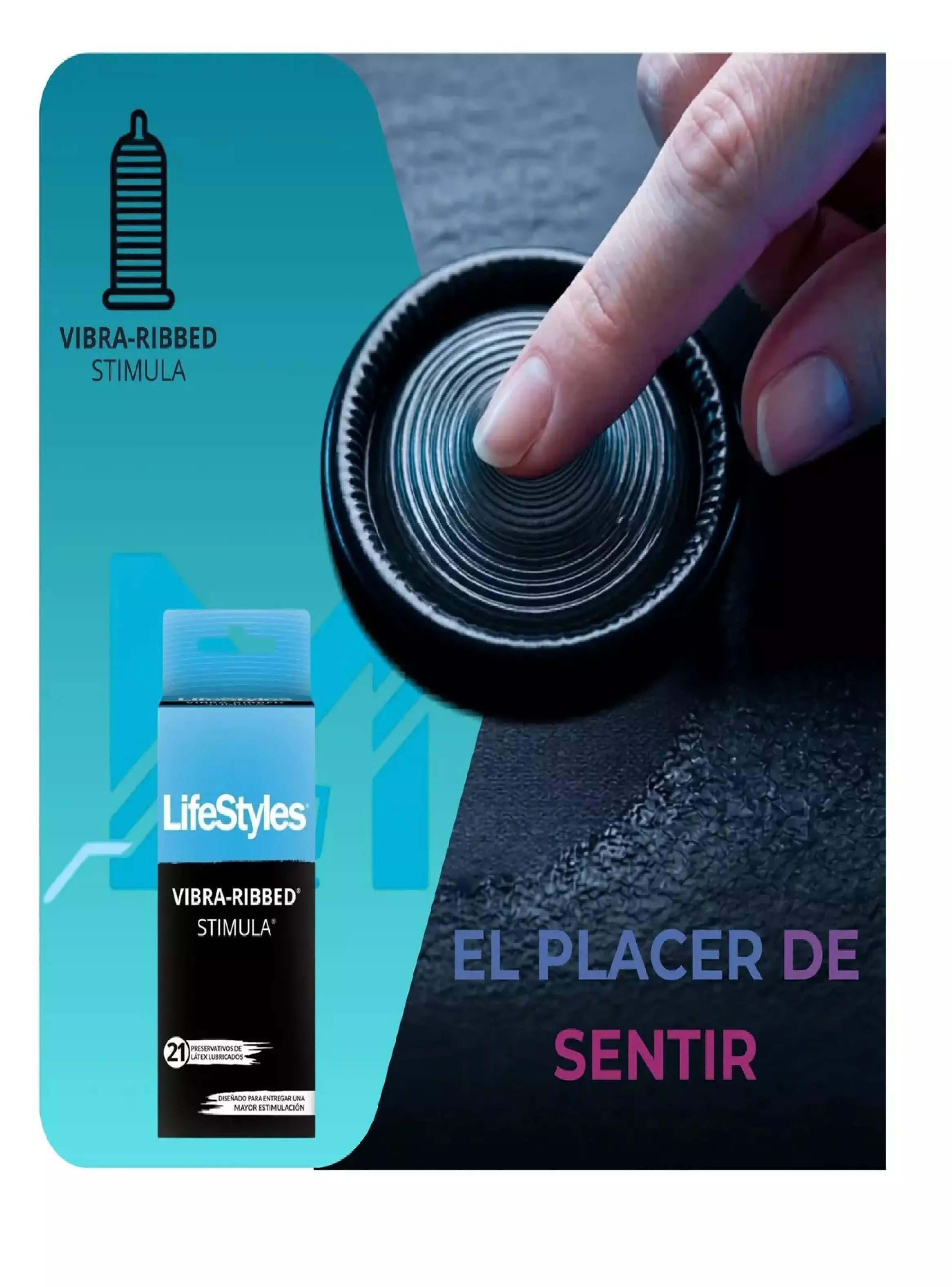 Pack 6 Cajas Preservativo Stimula Vibra ribbed 126 Condones-4