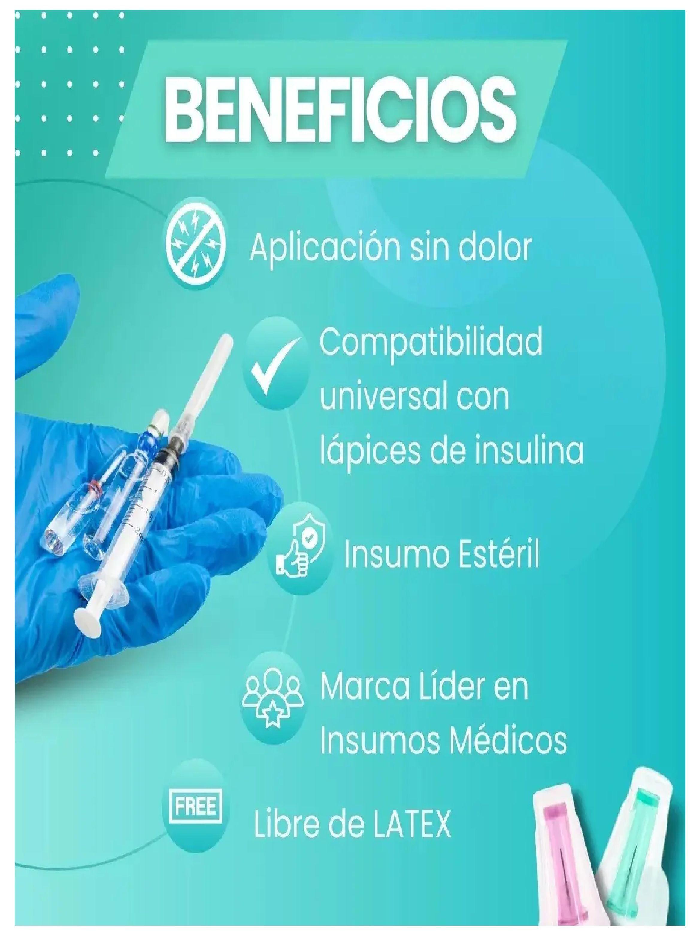 Aguja Lapiz Insulina 32g X 4mm Ultra Fina Caja 100 Unidades-4