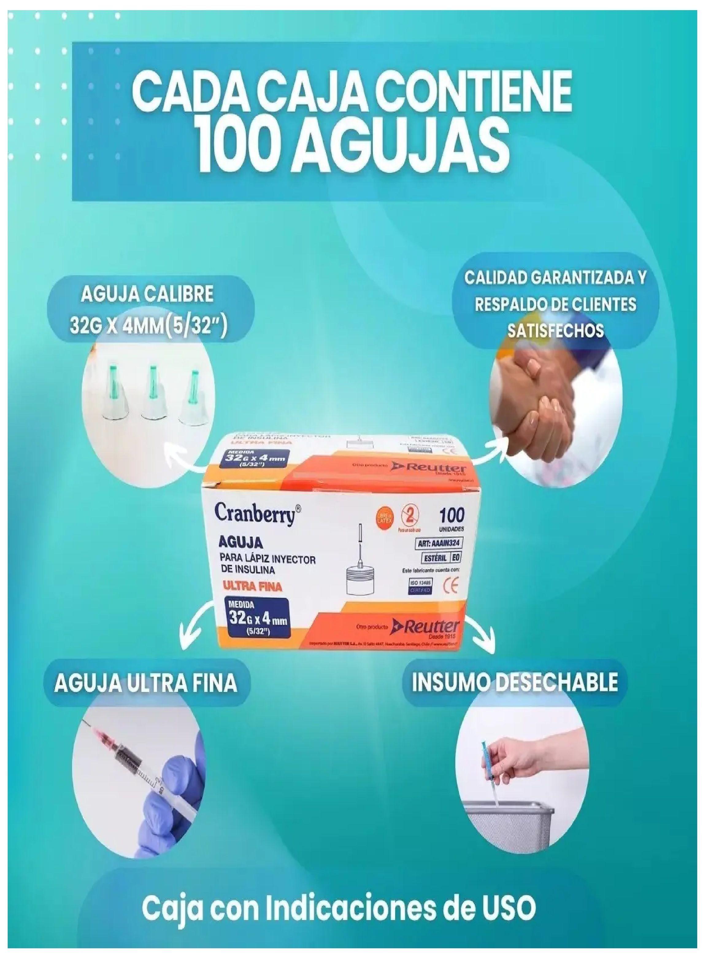 Aguja Lapiz Insulina 31g X 5mm Ultra Fina Caja 100 Unidades-3