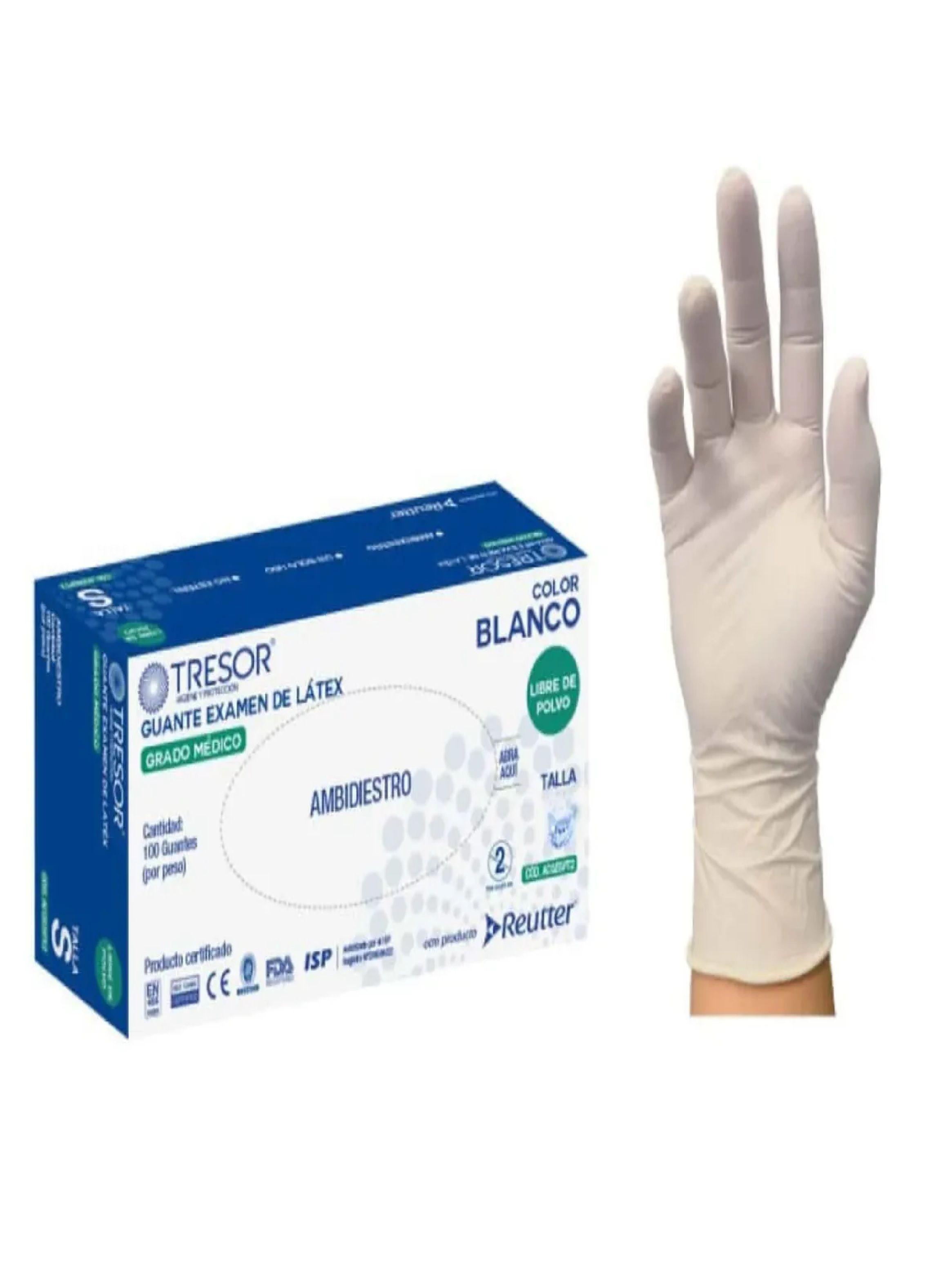 Guantes De Latex Sin Polvo Tresor Protecci n Y Sensibilidad L-0