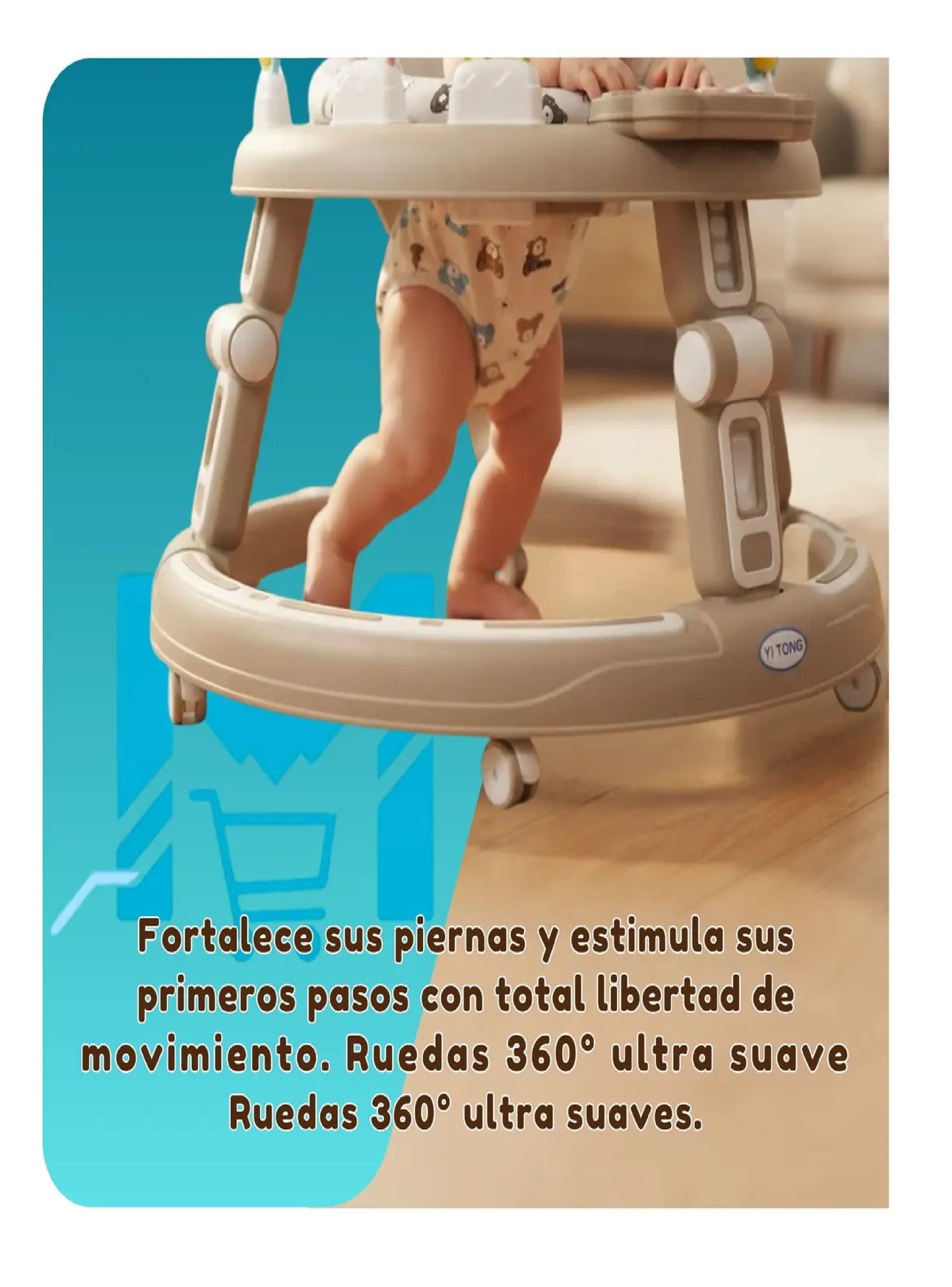 Andador Caminador Para Bebe Plegable Centro De Actividades Marron-3