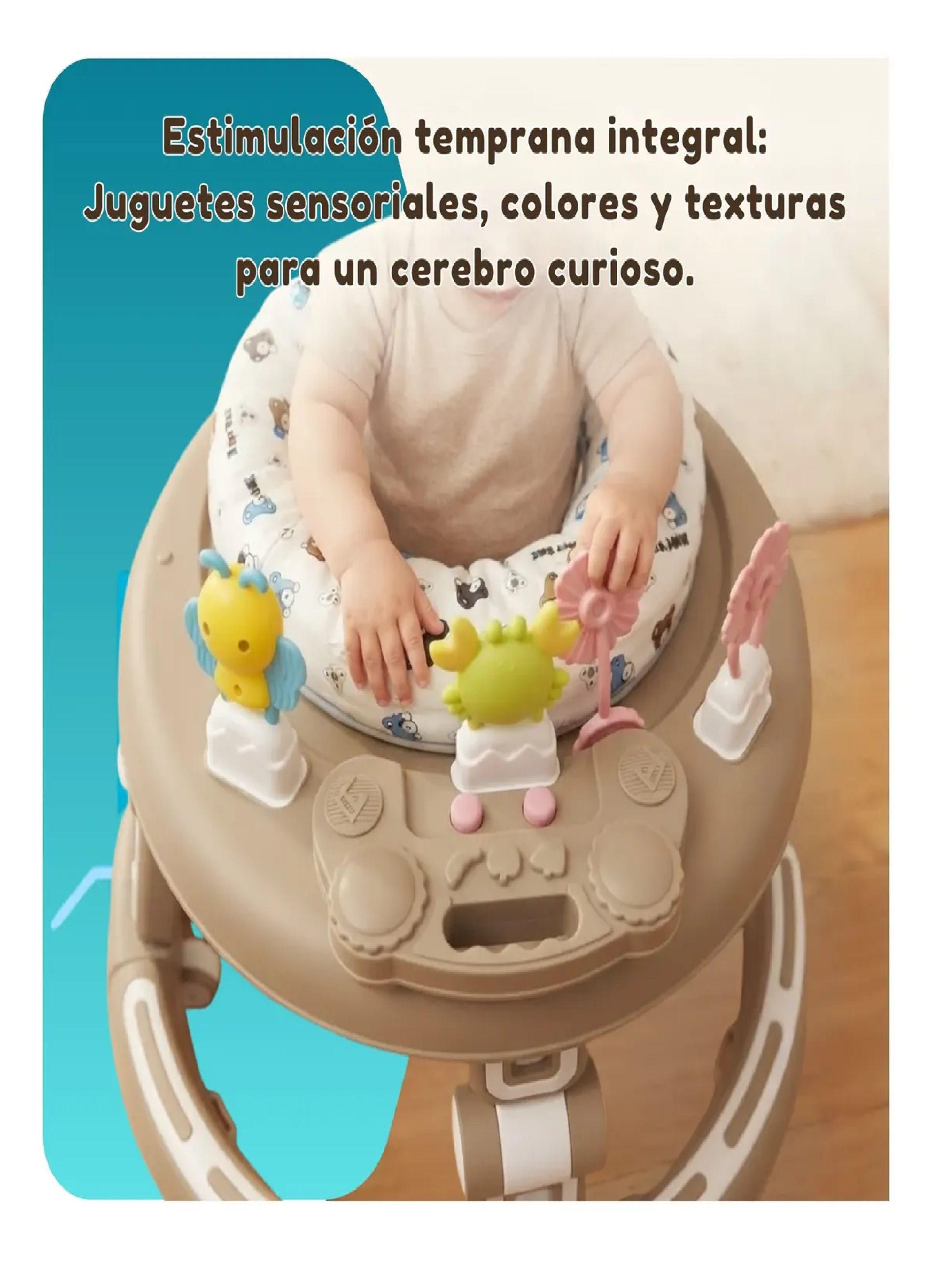 Andador Caminador Para Bebe Plegable Centro De Actividades Marron-4