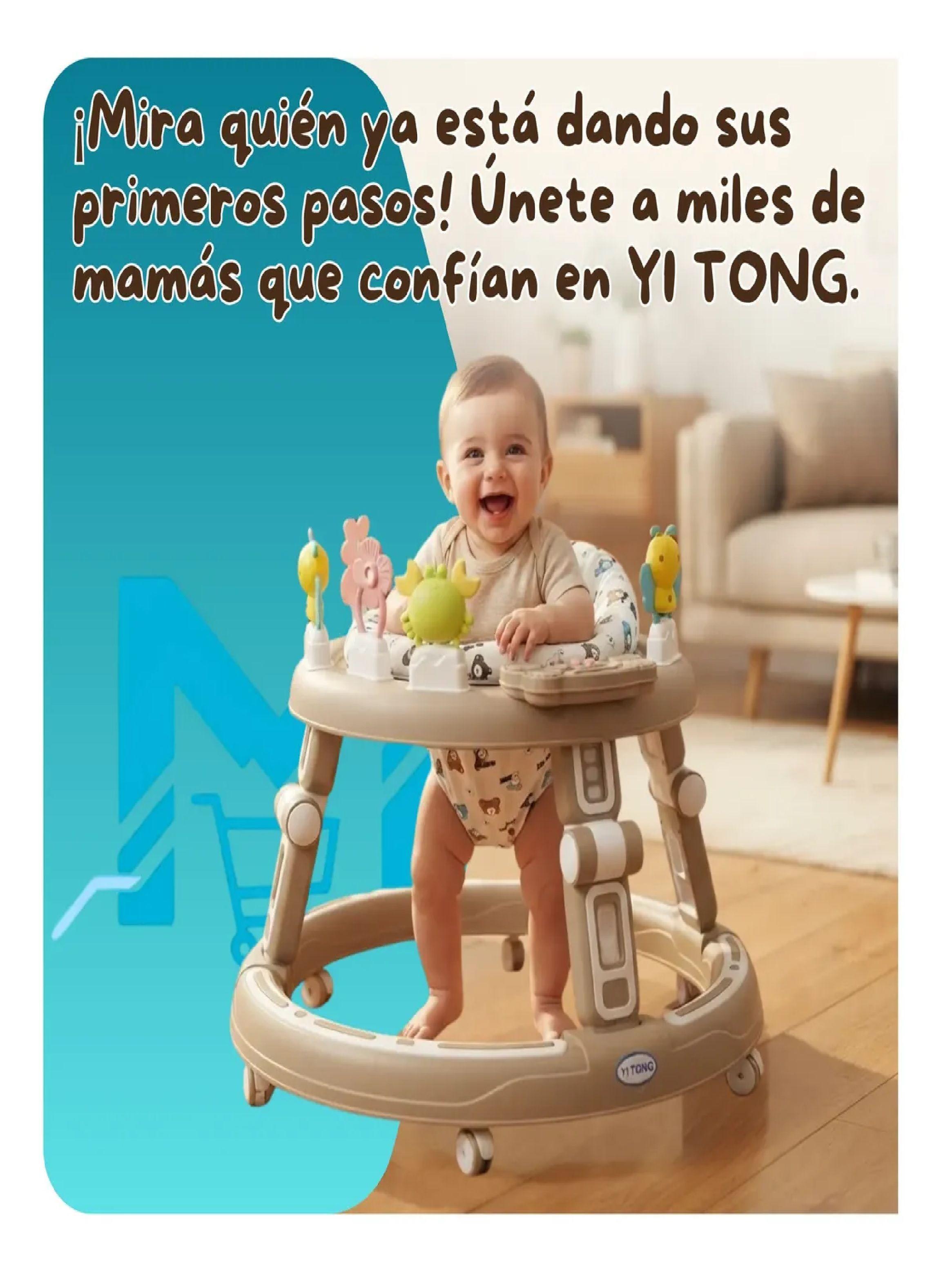 Andador Caminador Para Bebe Plegable Centro De Actividades Marron-5
