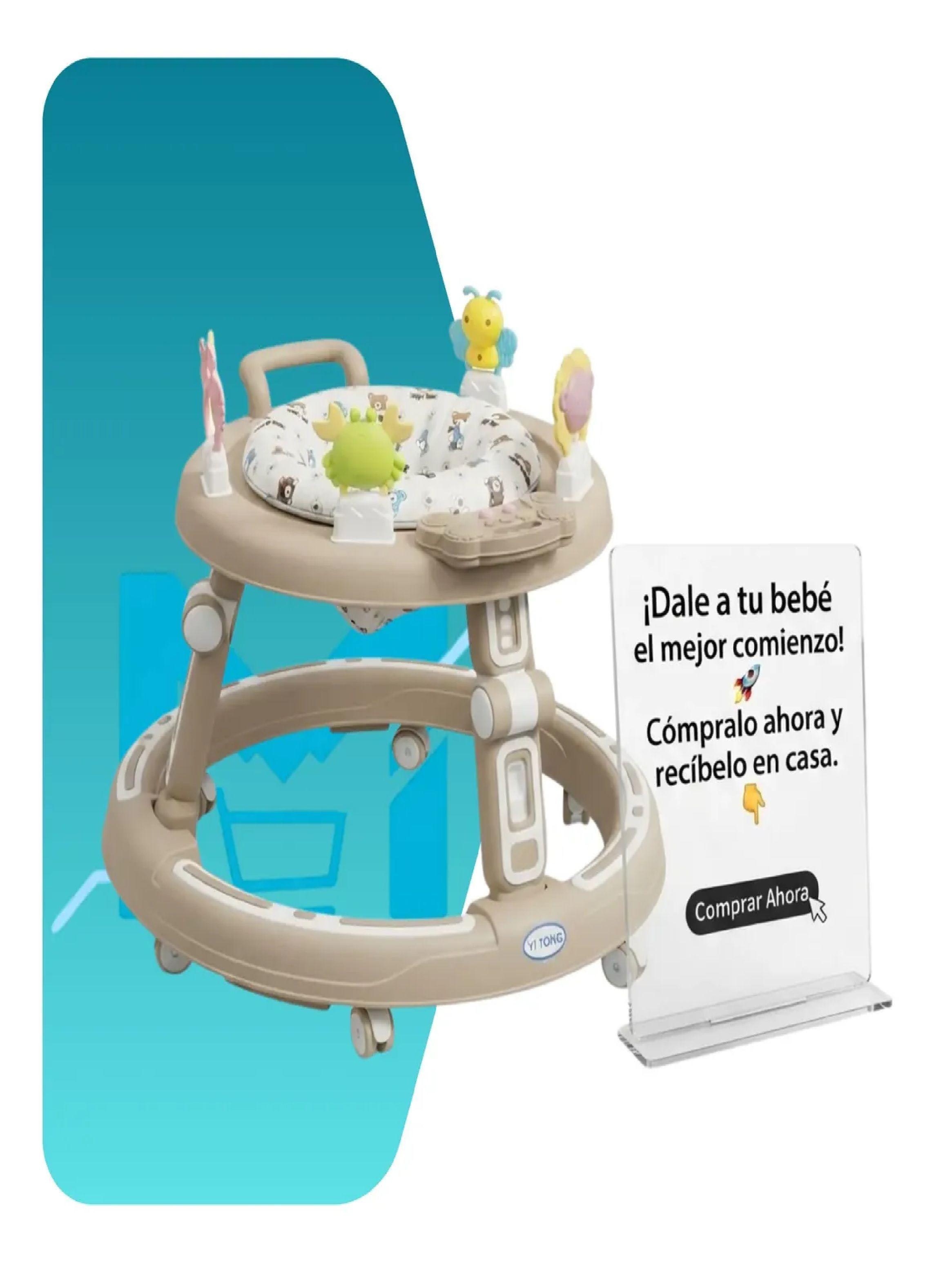 Andador Caminador Para Bebe Plegable Centro De Actividades Marron-7