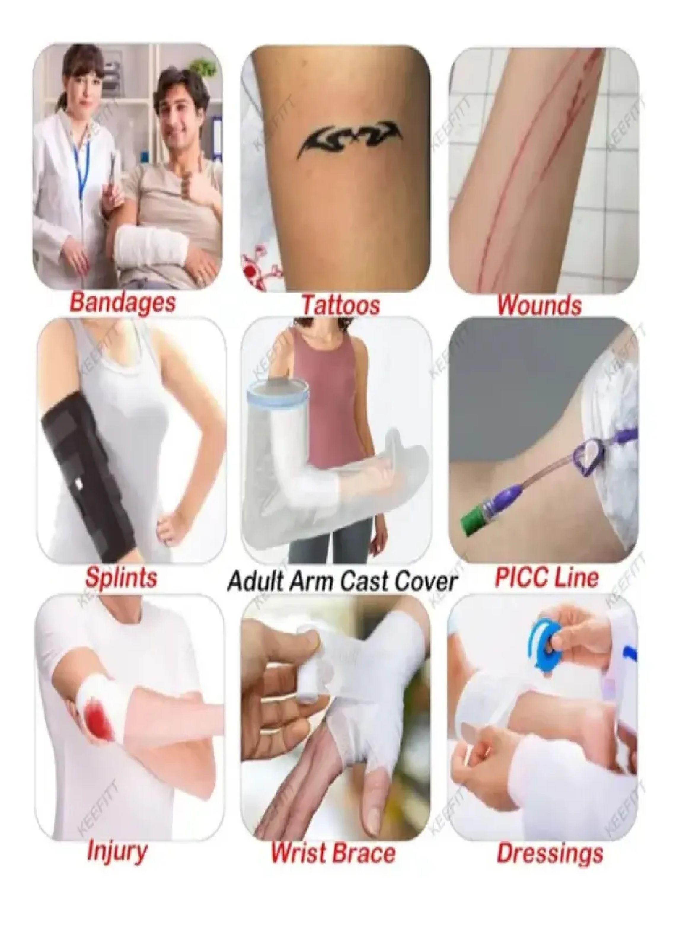 Protector Impermeable Para Brazo Vendaje Yeso Y Heridas-5