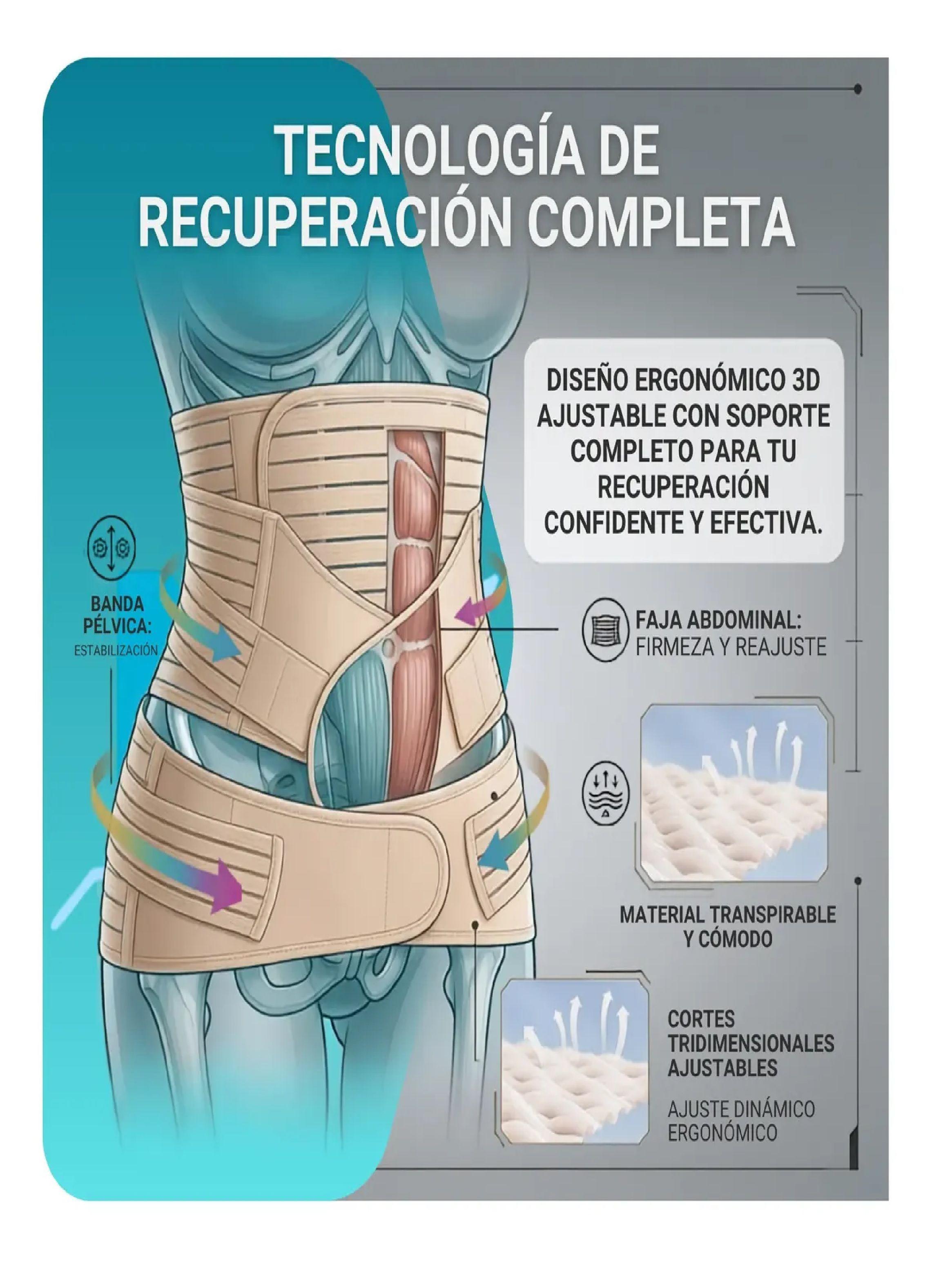 Faja Postparto Maternidad Embarazo 3 En 1 Moldeadora Cesarea-5