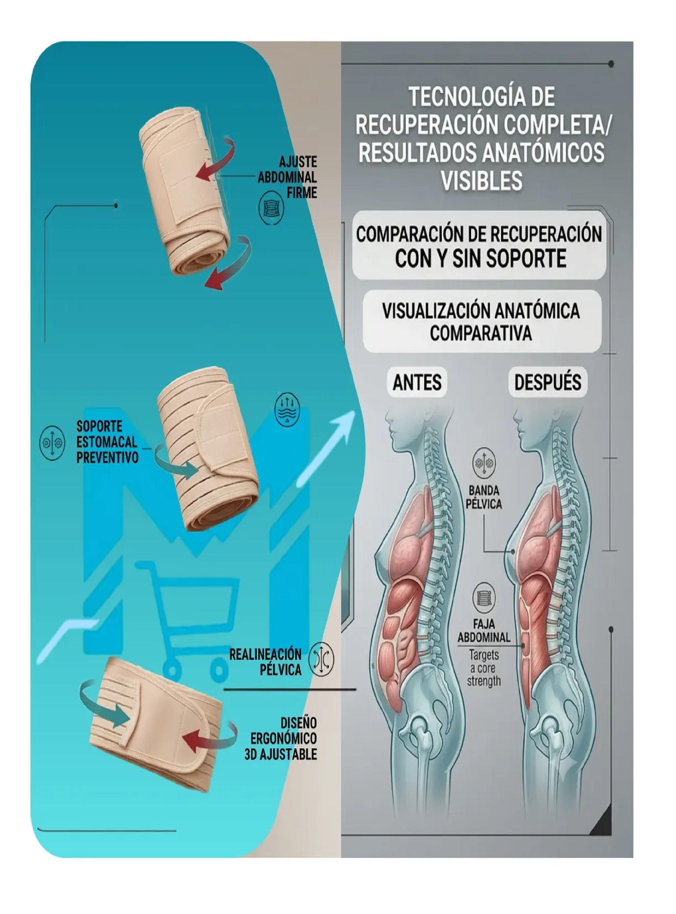 Faja Postparto Maternidad Embarazo 3 En 1 Moldeadora Cesarea-7