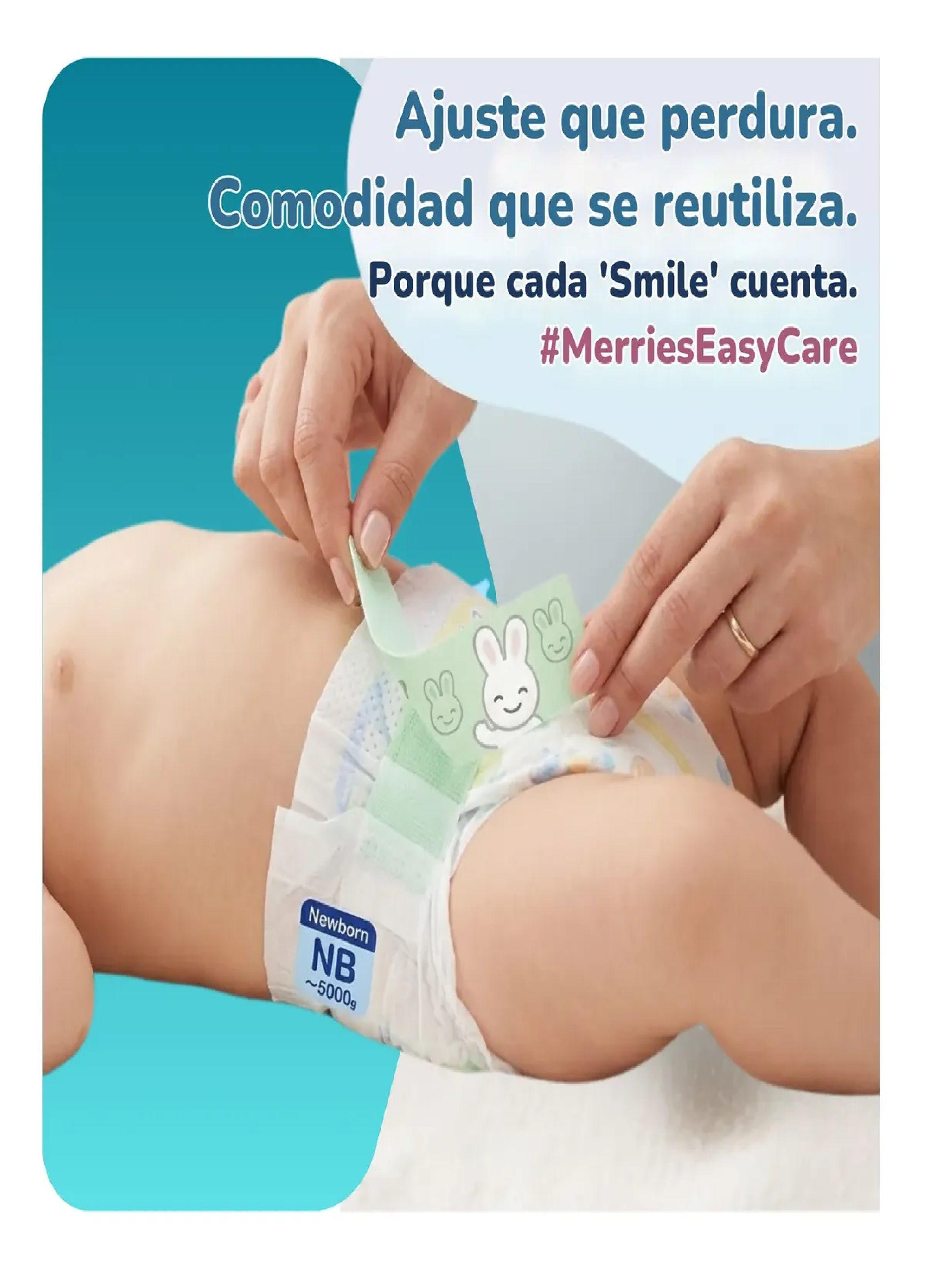 Pa ales Desechables Recien Nacido Merries Super Jumbo 76uds-2