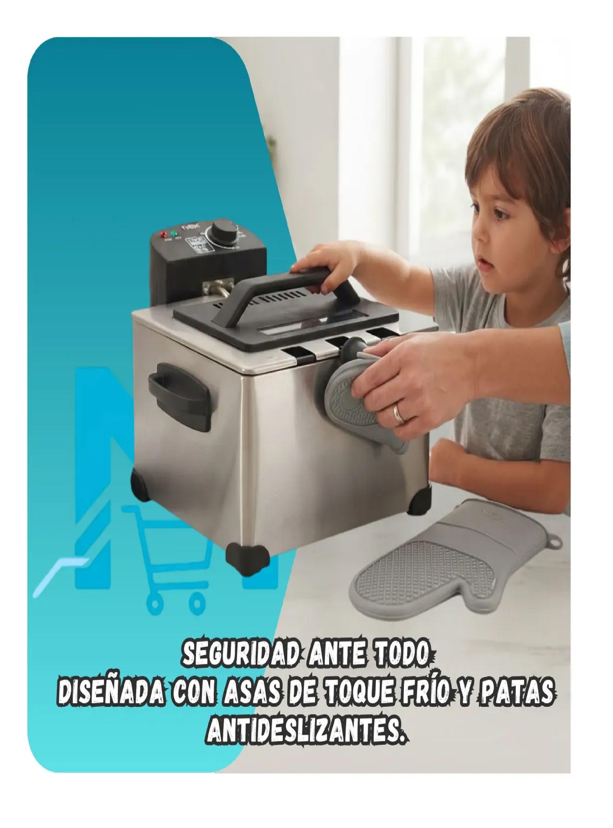 Freidora Electrica Acero Inoxidable 5 Lts Nex Dfr5010 1750w-2