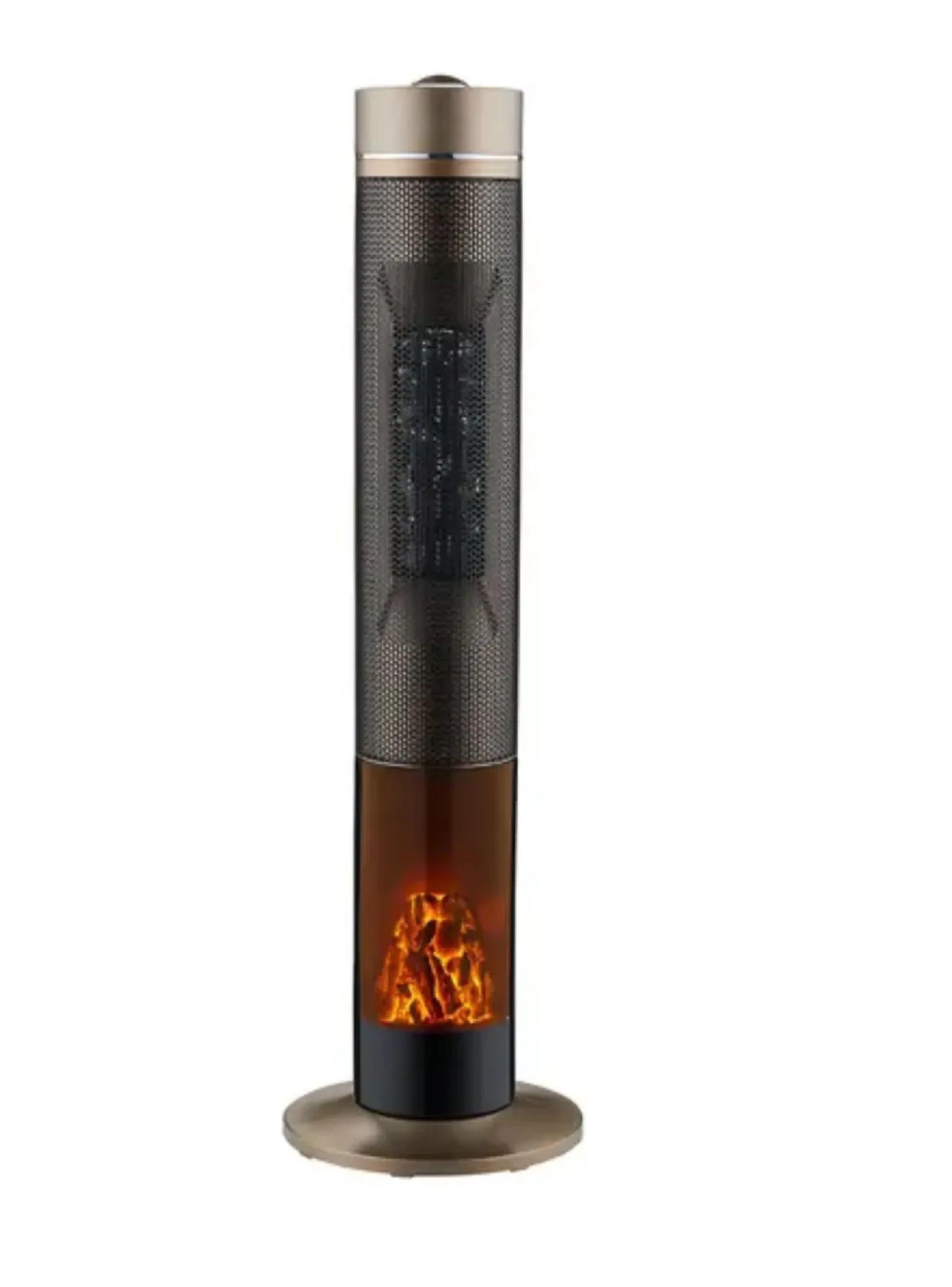 Estufa Torre Nex 2000w Efecto Chimenea Exterior E Inerior-0