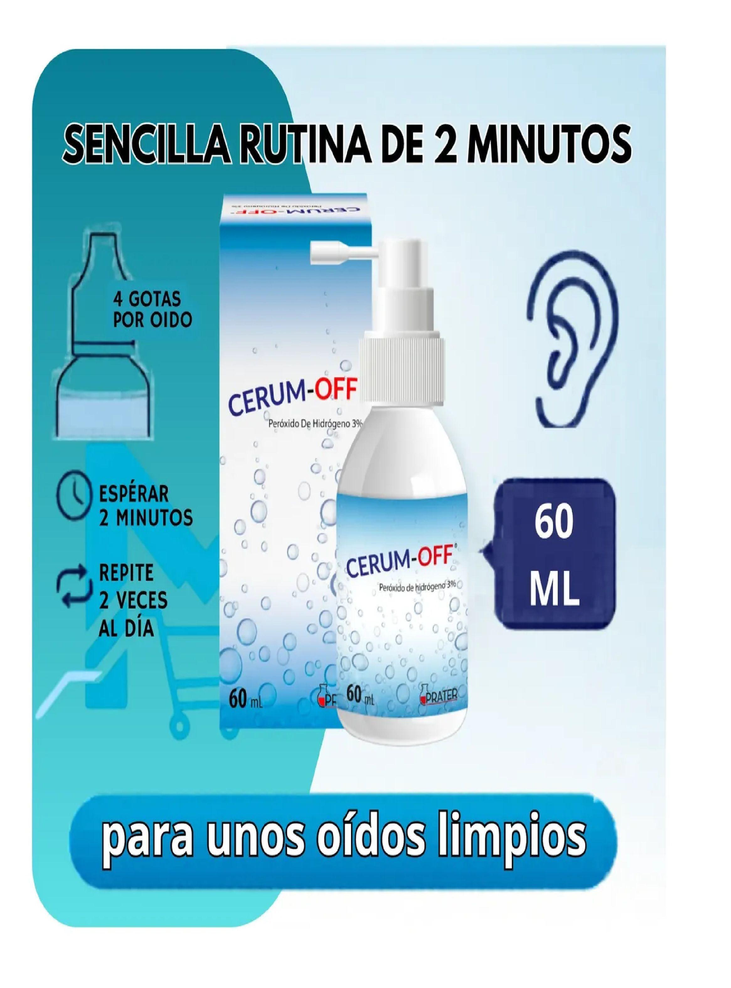 Pack X3 Cerum Off L quido Limpieza O dos Cerumen 60ml C u-5