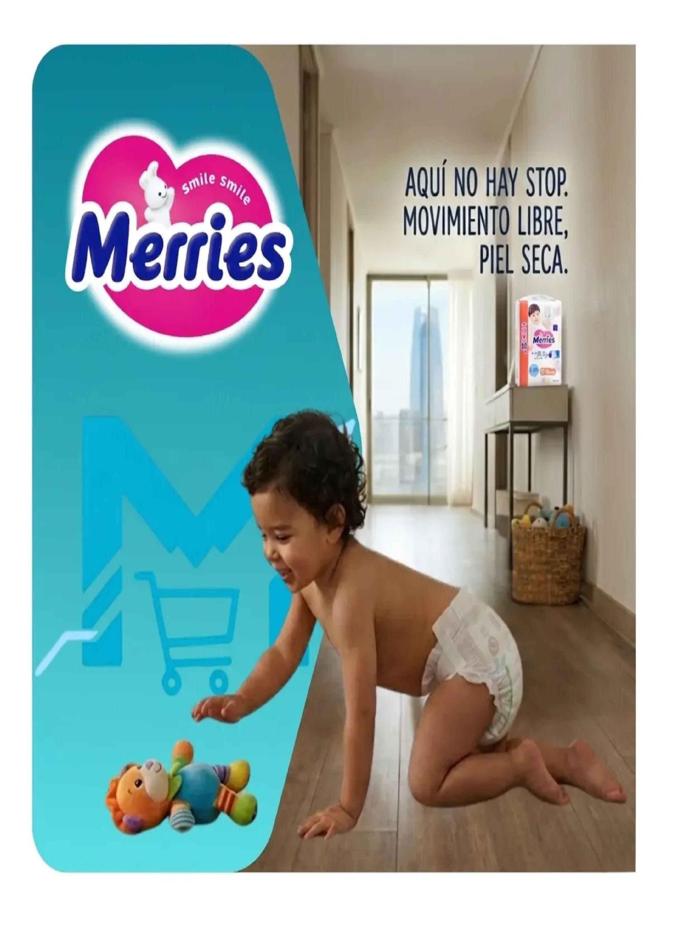 Pack 2 Pa ales Merries Talla L 120 Unidades Premium Japon s-2