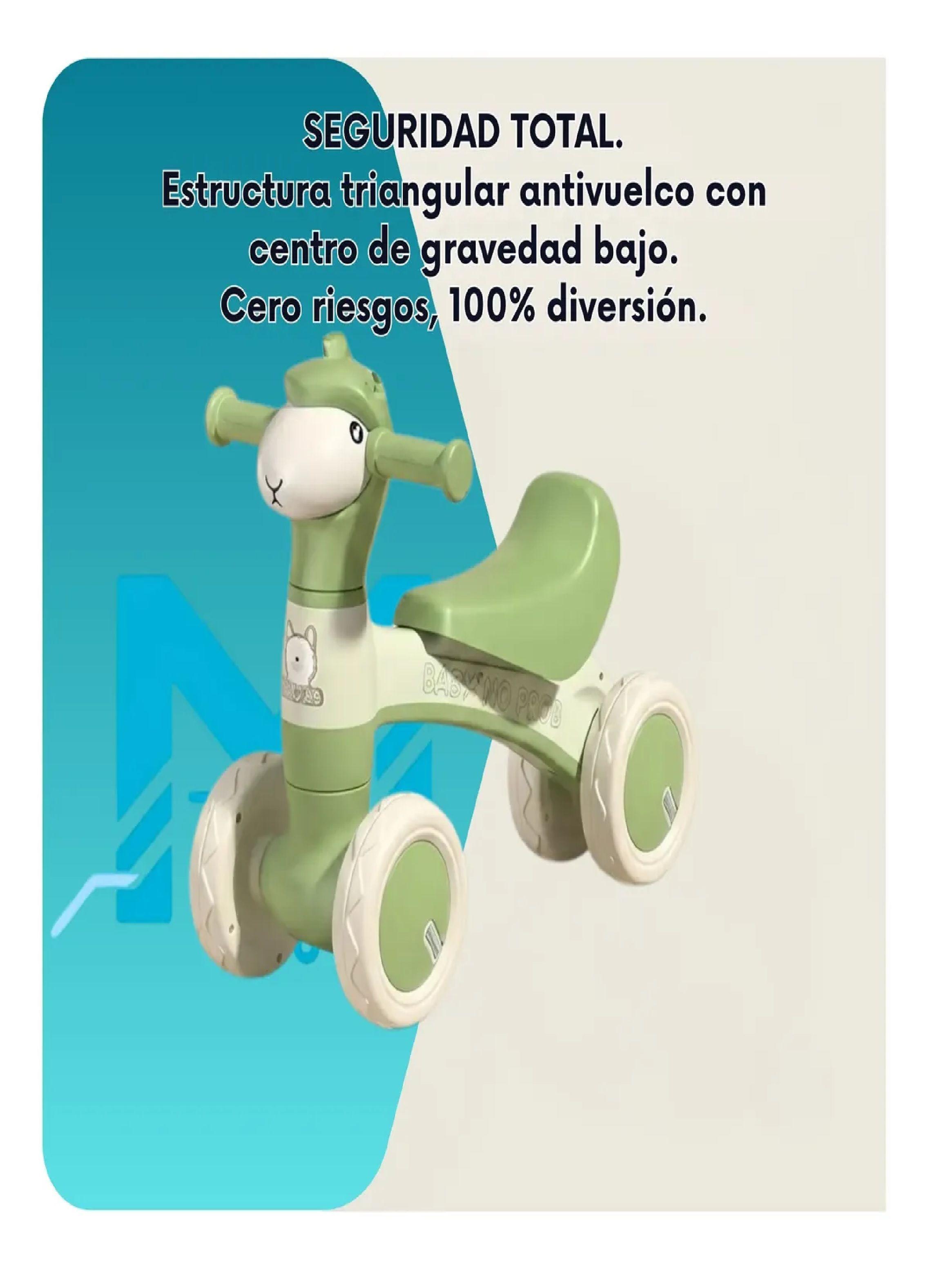 Correpasillo Aprendizaje Infantil Luces Y Sonido Andador Verde-3