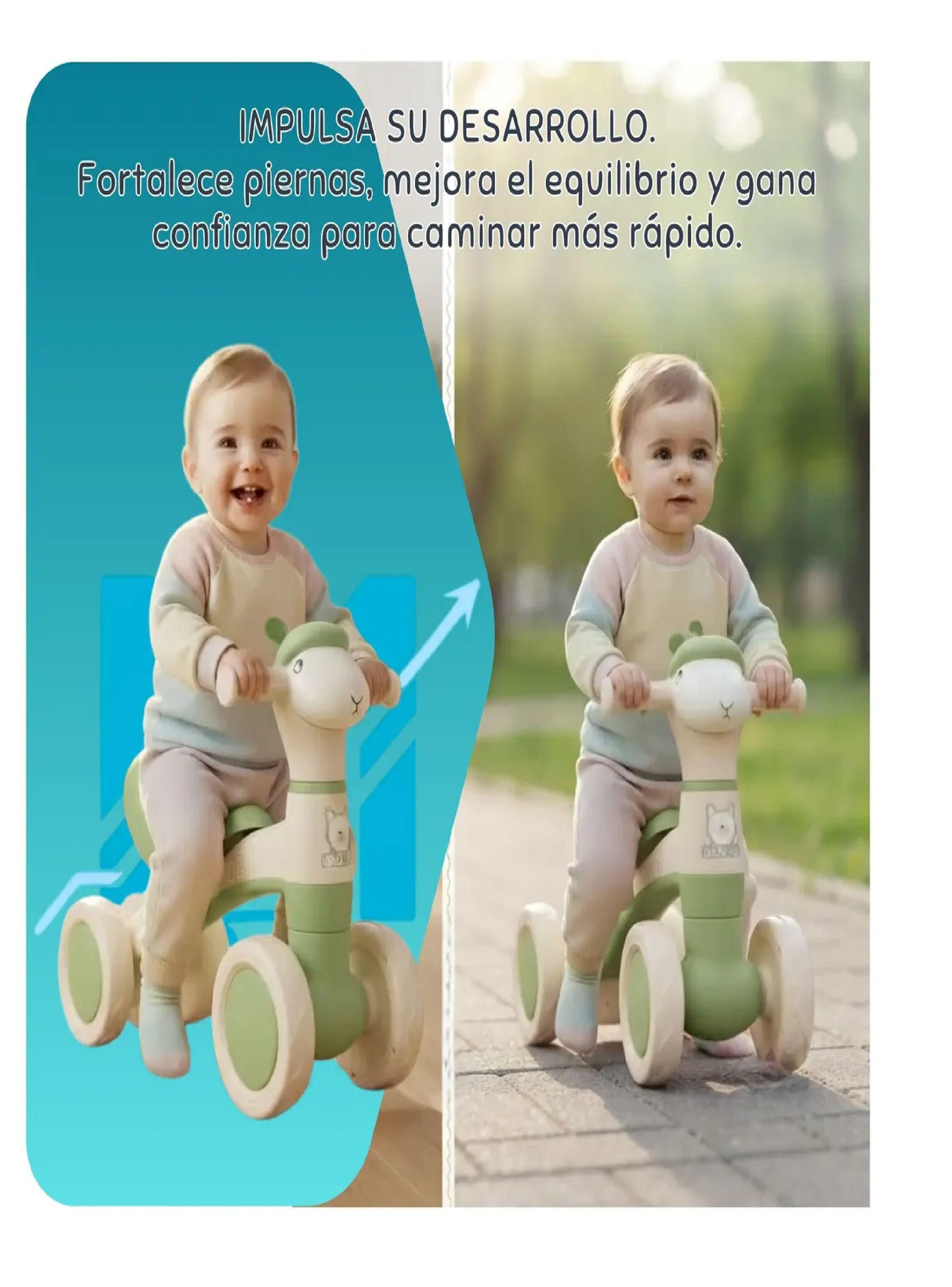 Correpasillo Aprendizaje Infantil Luces Y Sonido Andador Verde-4