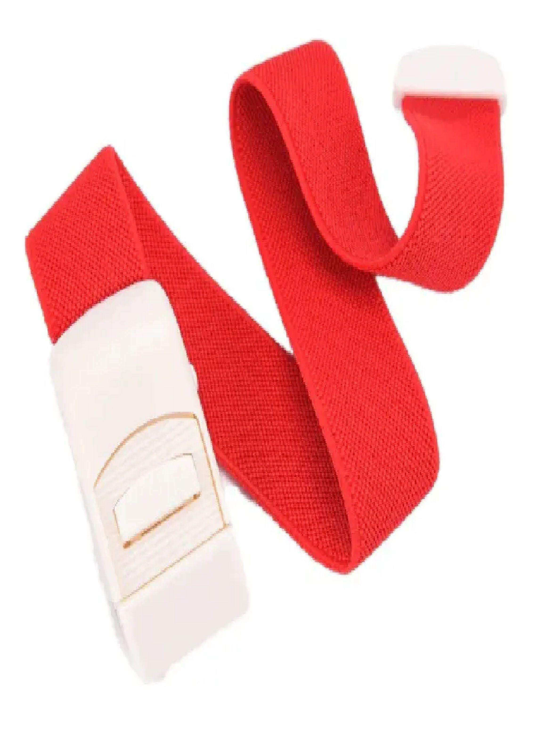 Torniquete Ligadura Elastico Hebilla Medicas Rojo 12 Unids-1