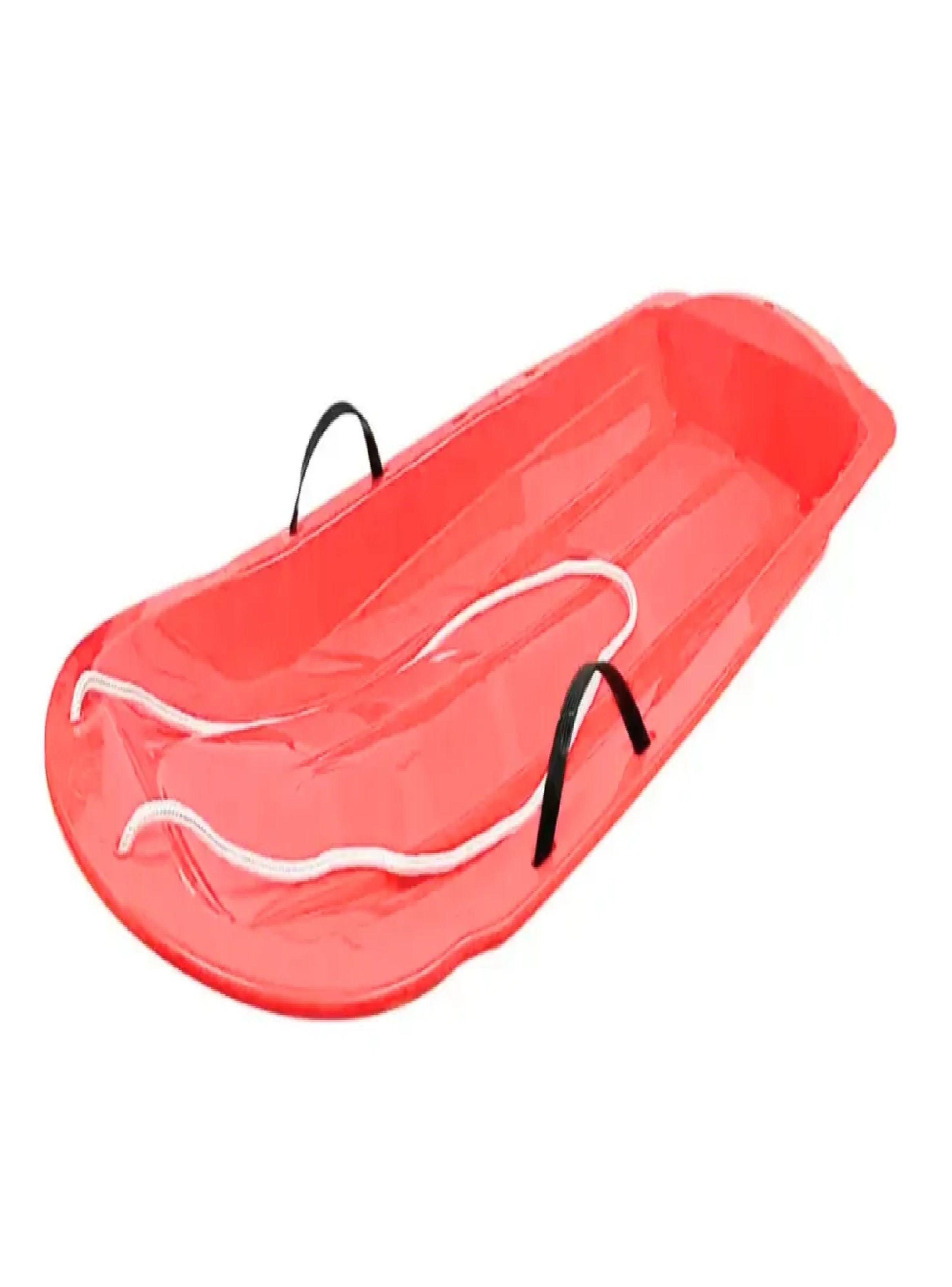Trineo Nieve Deslizante Con Agarre Y Cuerda Ni os Y Adultos Rojo-0
