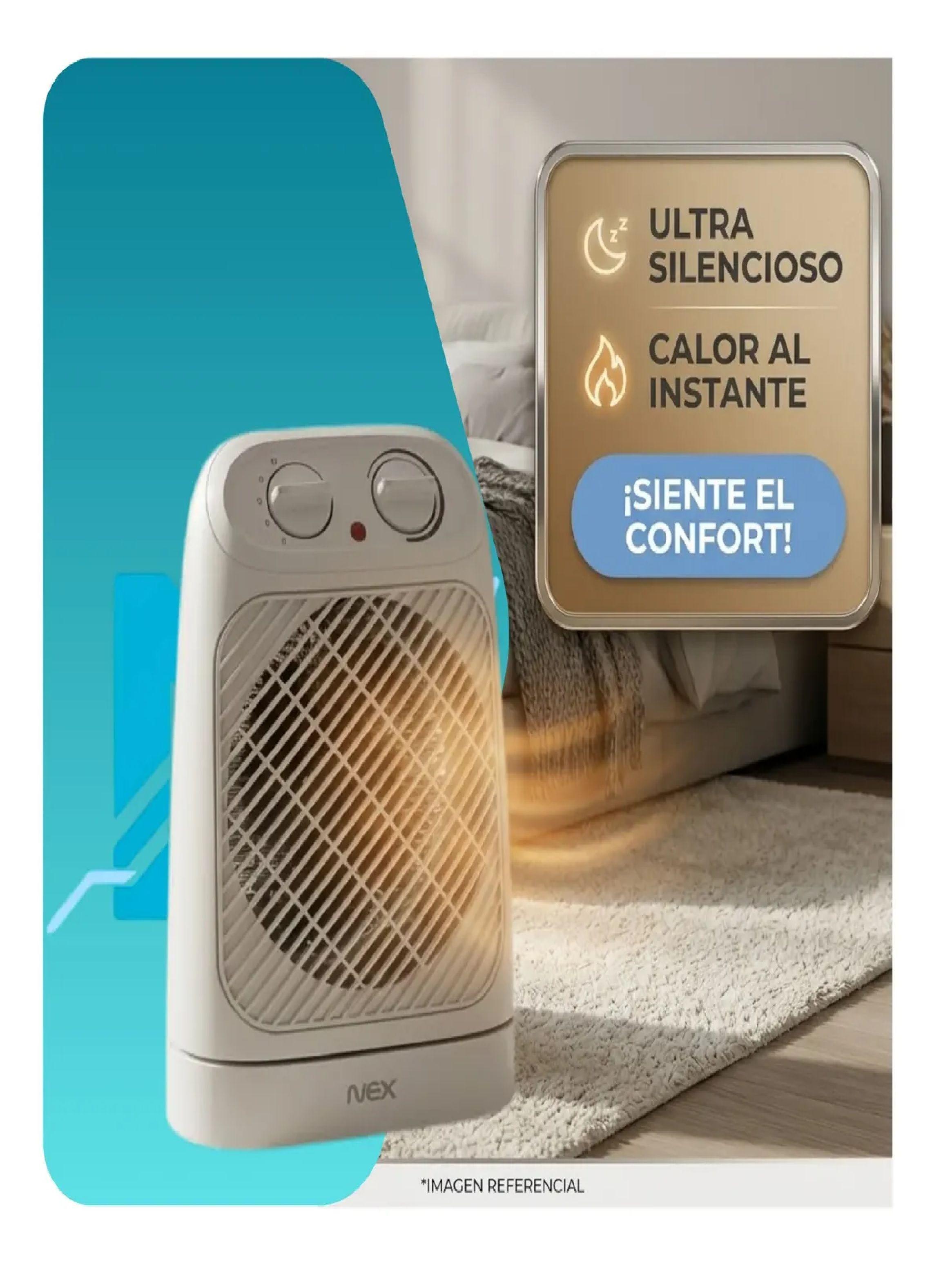 Pack 2 Termoventilador Nex 2000w Oscilante Calor Inmediato-2